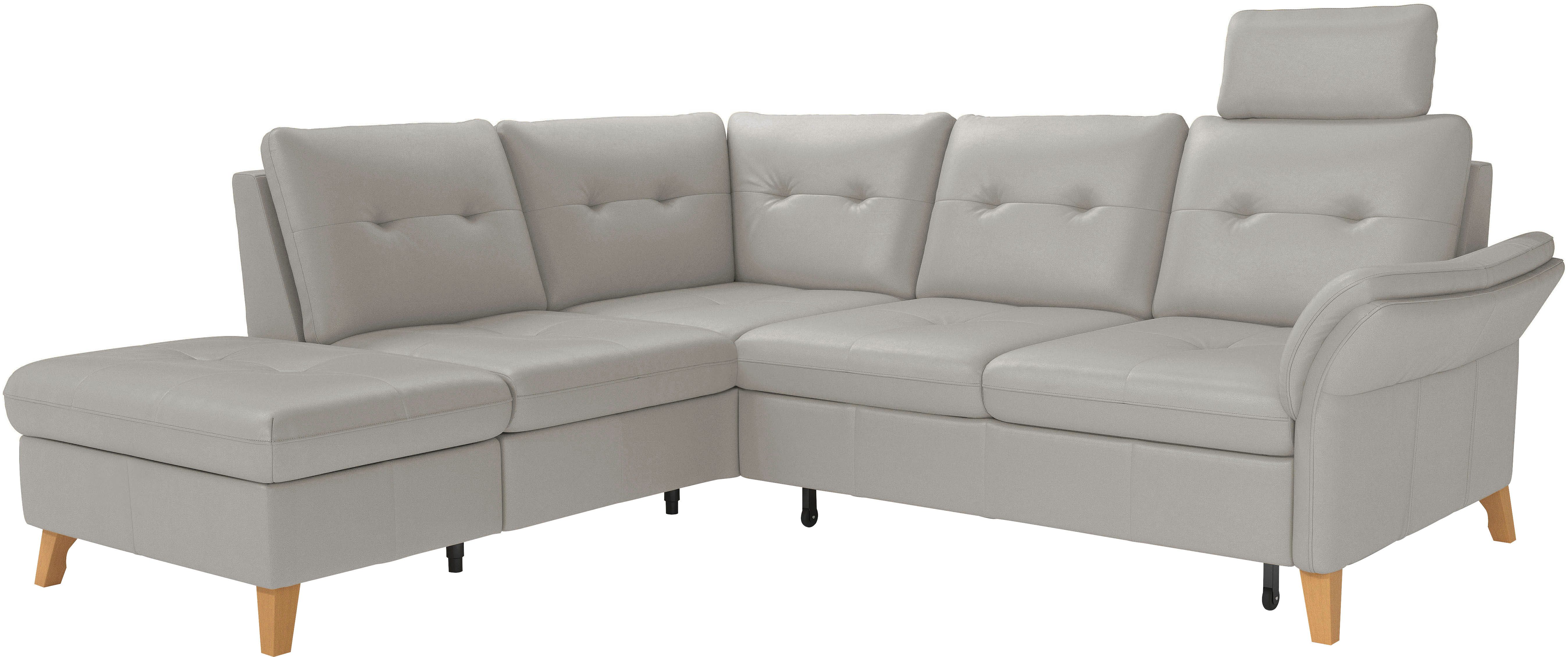 sit&more Hoekbank Göteborg inclusief zitdiepteverstelling, optioneel met bedfunctie & bedlade