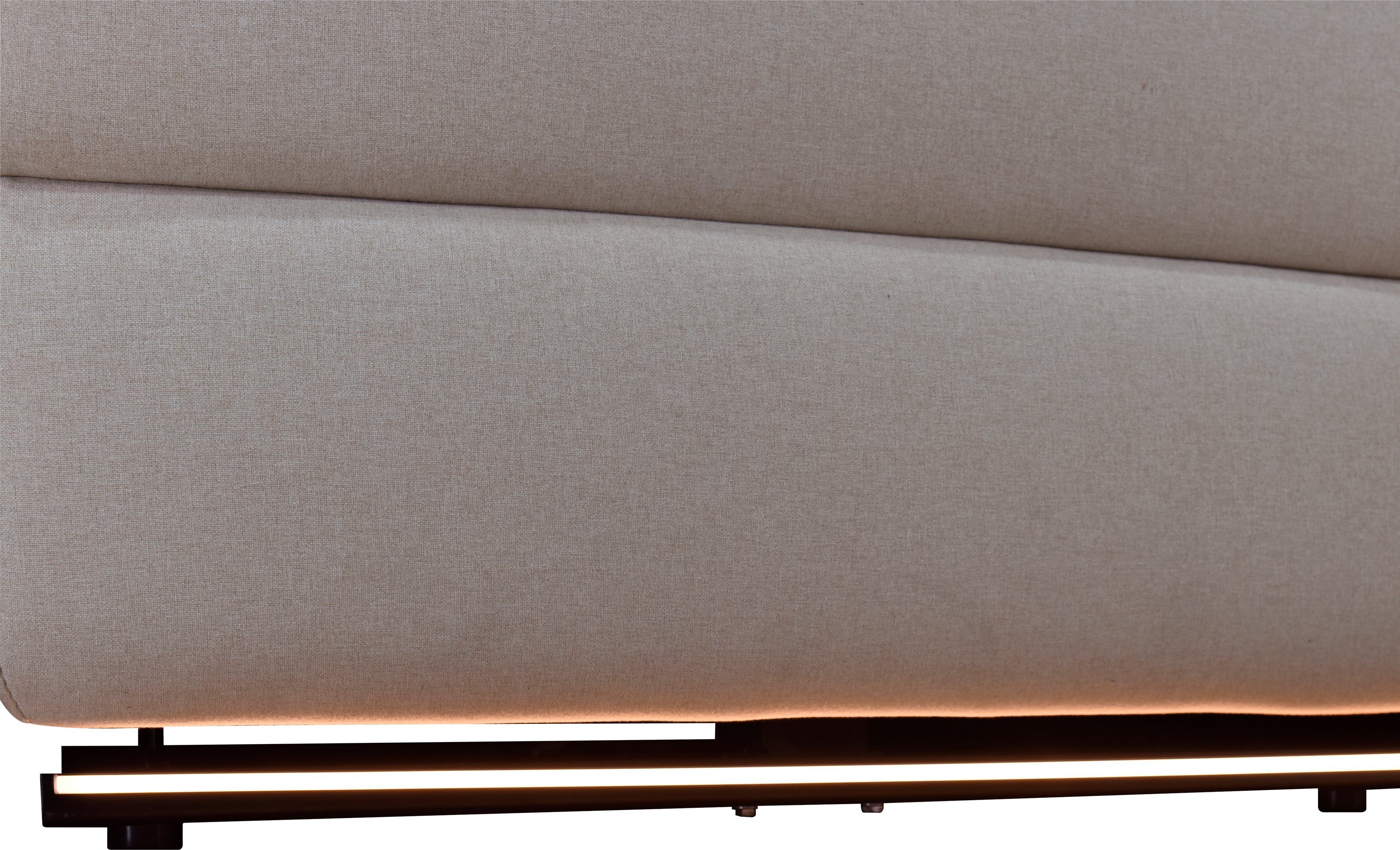 Places of Style 2-zitsbank Pareli 172 cm, handmatige en elektrische relaxfunctie USB, hoofdsteunverstelling, LED, in echt leer, kunstleer, web