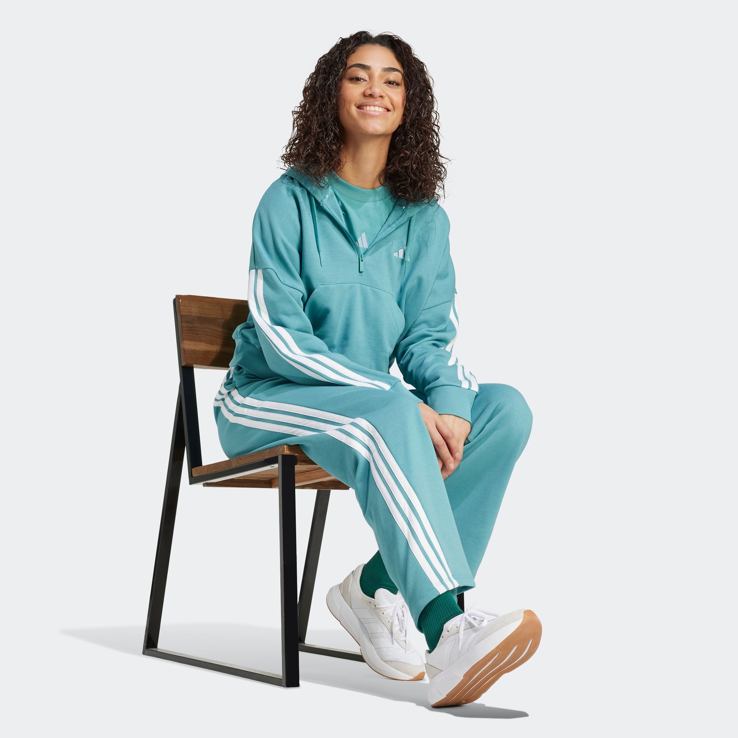 adidas Sportswear Hoodie W 3S FT QZ HD
