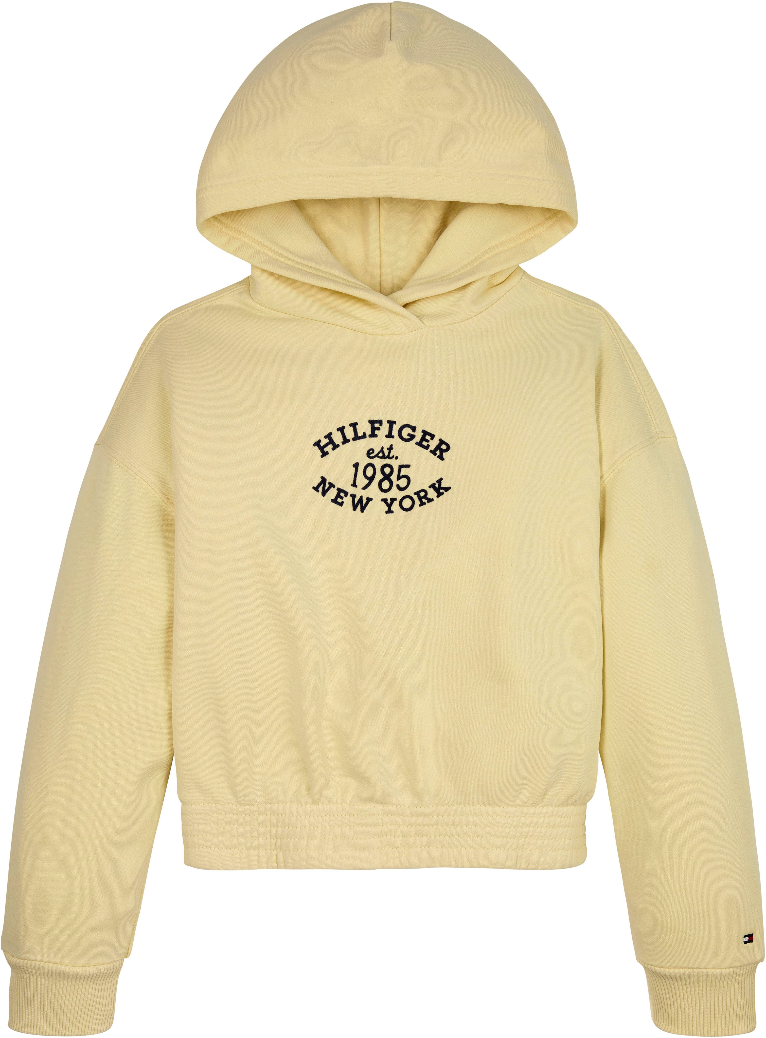 Tommy Hilfiger Hoodie MONOTYPE FLOCK HOODIE Kinderen tot 16 jaar met logo-opdruk