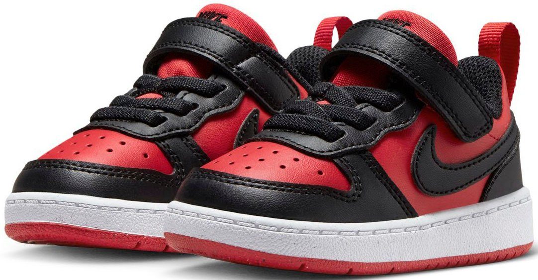 Nike Nike court borough low recraft sneakers rood-zwart kinderen kinderen