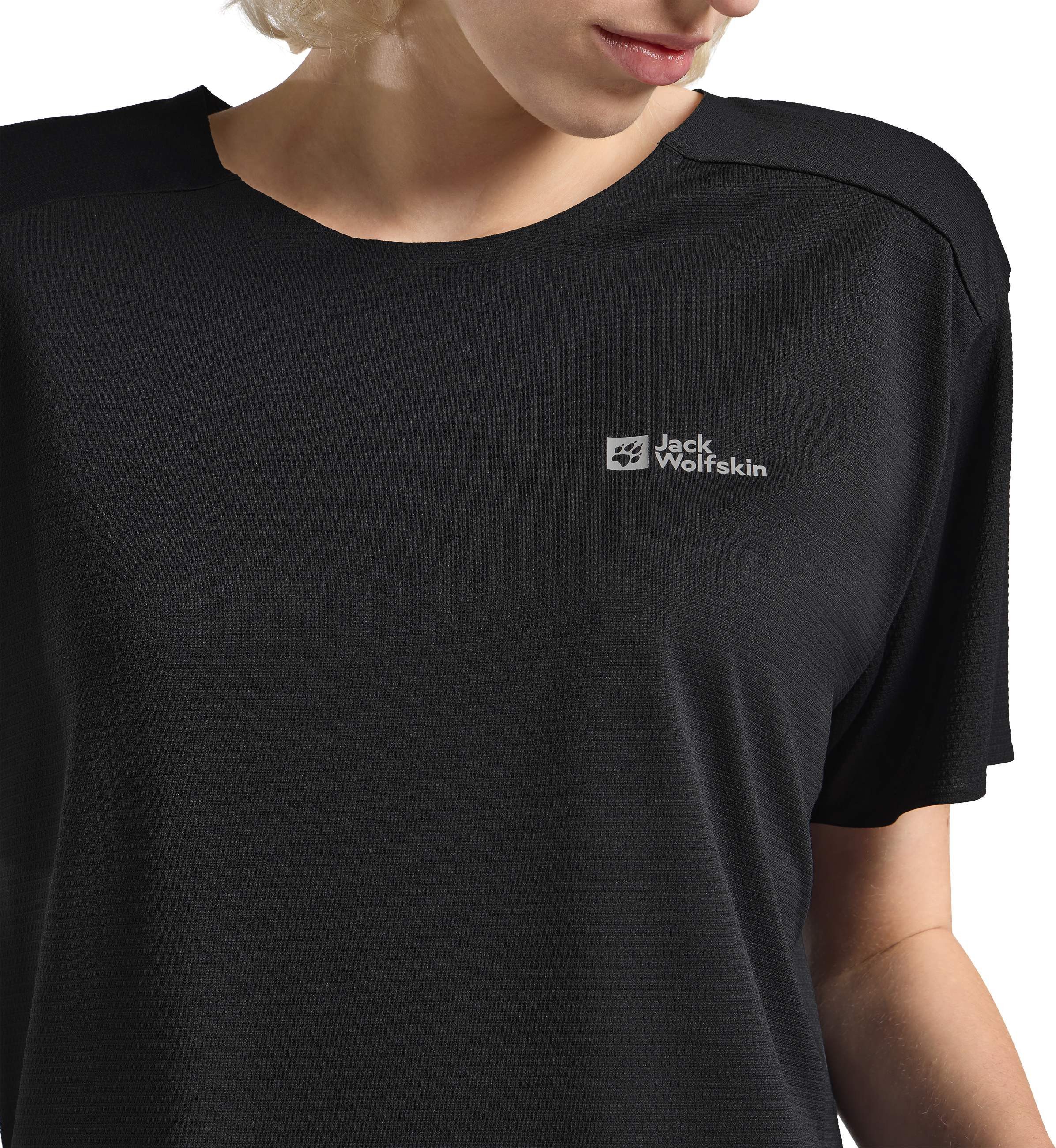 Jack Wolfskin T-shirt PRELIGHT STRIDE CROP T W