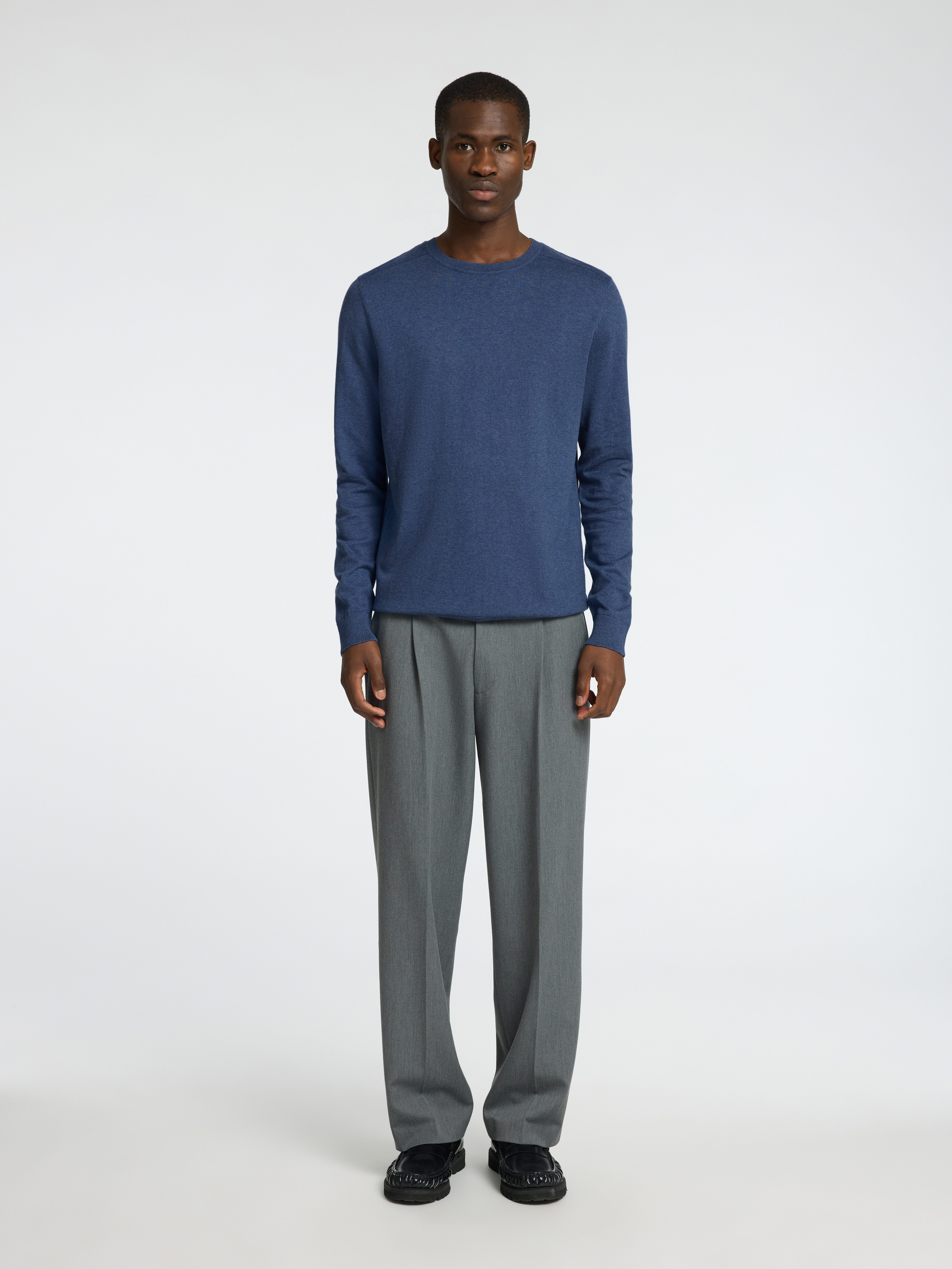 SELECTED HOMME Gebreide trui SLHBERG CREW NECK NOOS