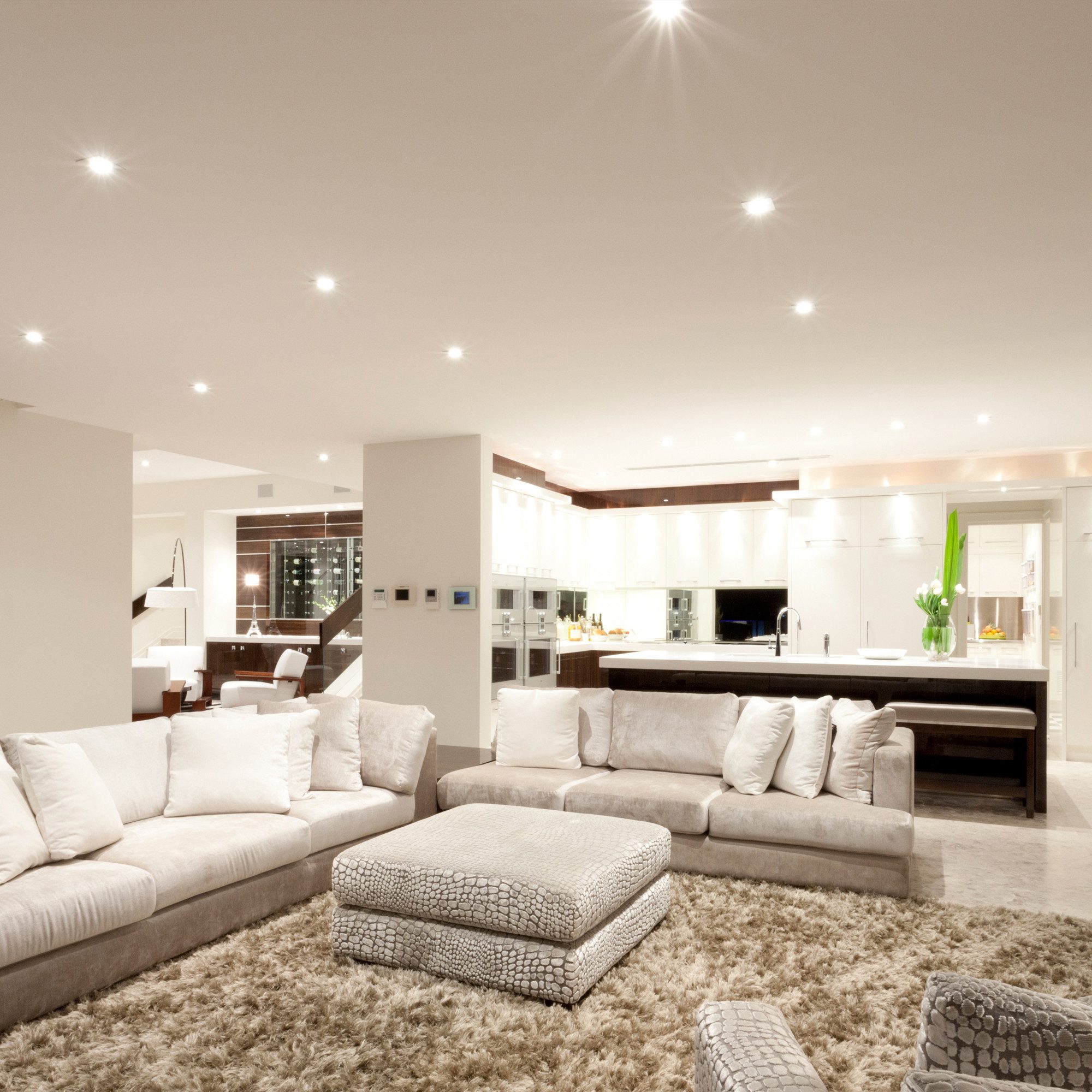 B.K.Licht Inbouwlamp BK_EL1619 5-delig set LED inbouwspots, ultra-dun, IP20 plafondspots (5-delig)