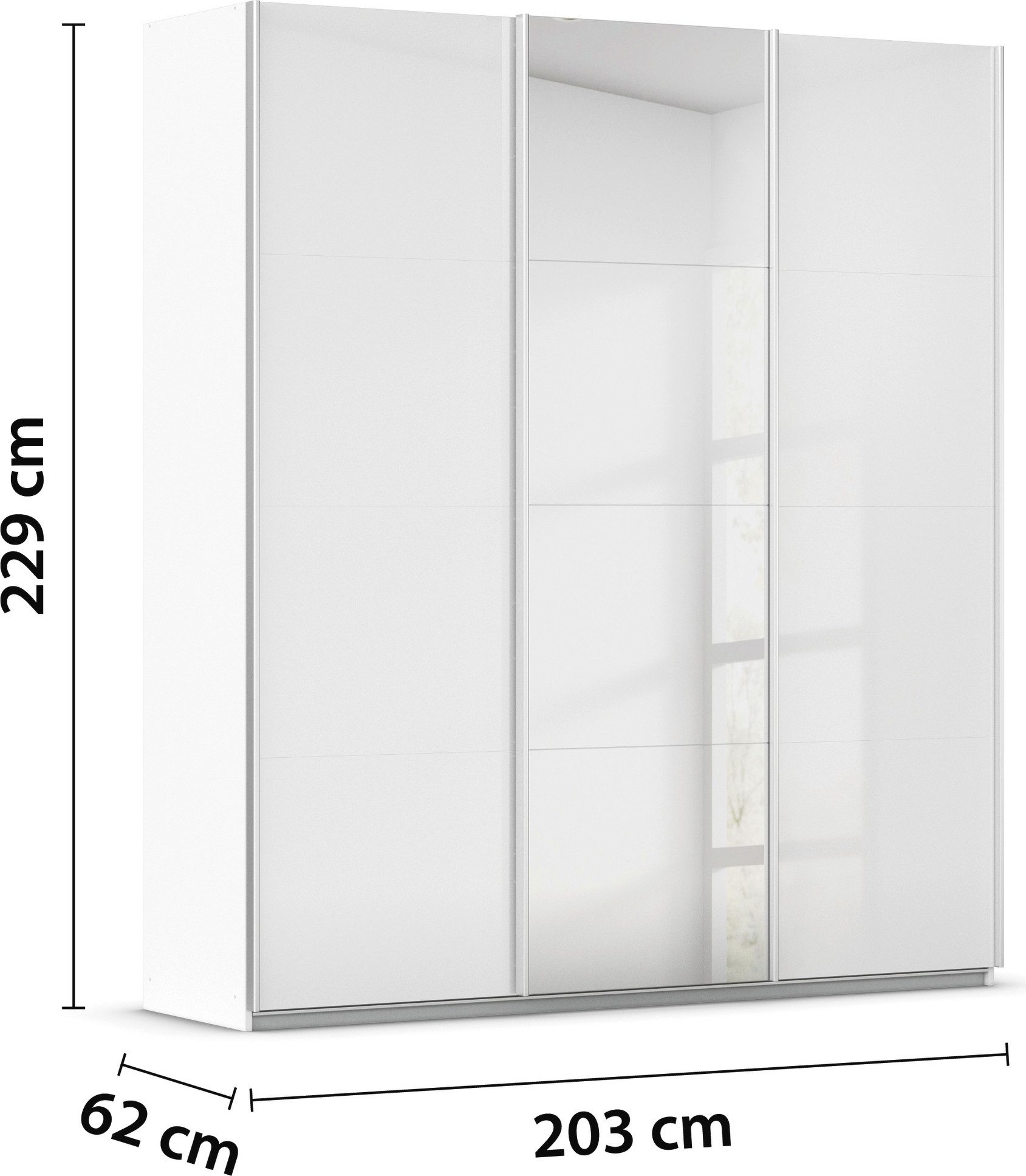 rauch Schuifdeurkast Kledingkast kast OTTO´S CHOICE garderobe AGORDO Top interieur, in 4 breedtes en 2 hoogtes MADE IN GERMANY