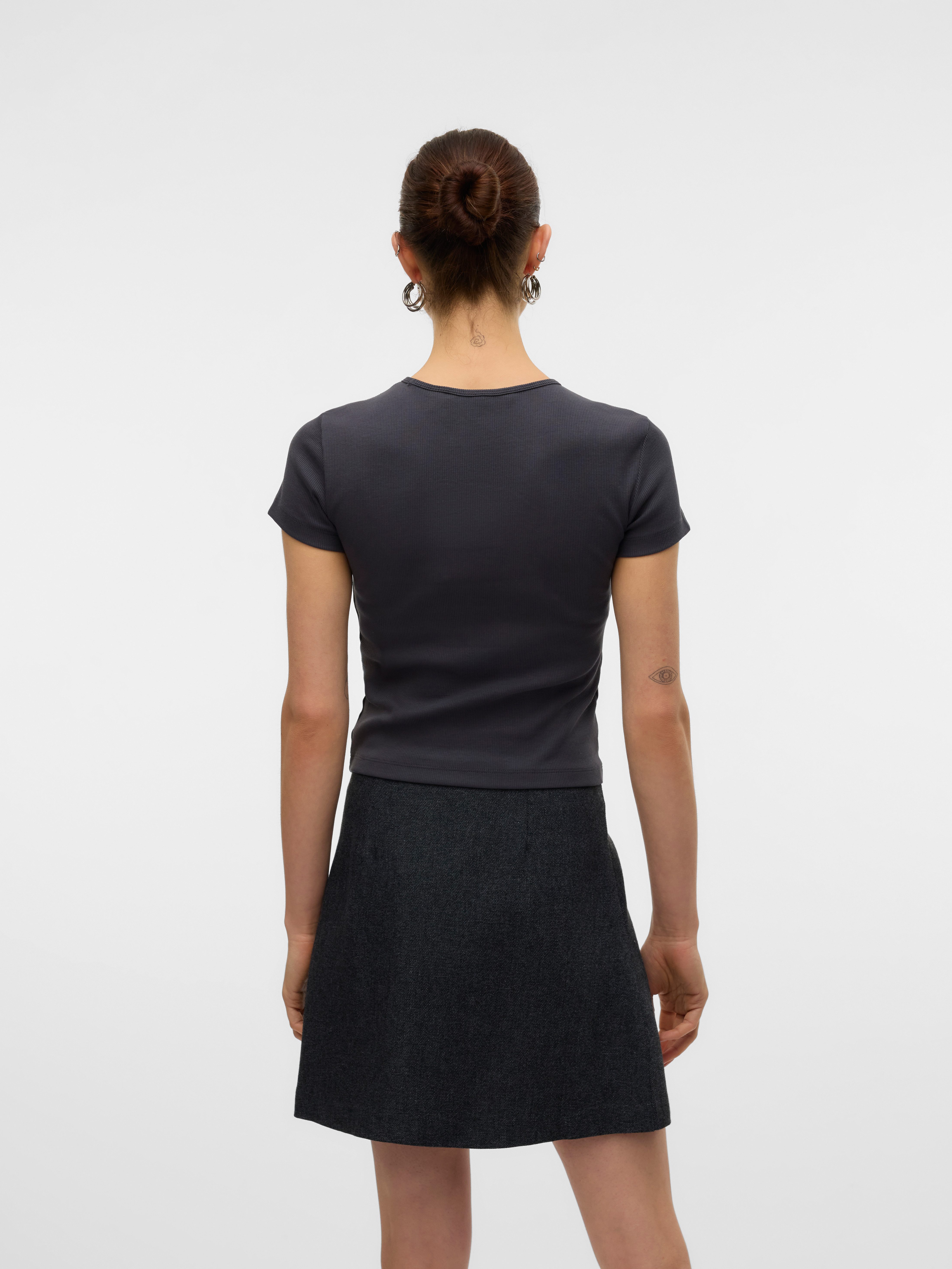 Vero Moda Shirt met ronde hals VMCHLOE SS SHORT TOP JRS NOOS