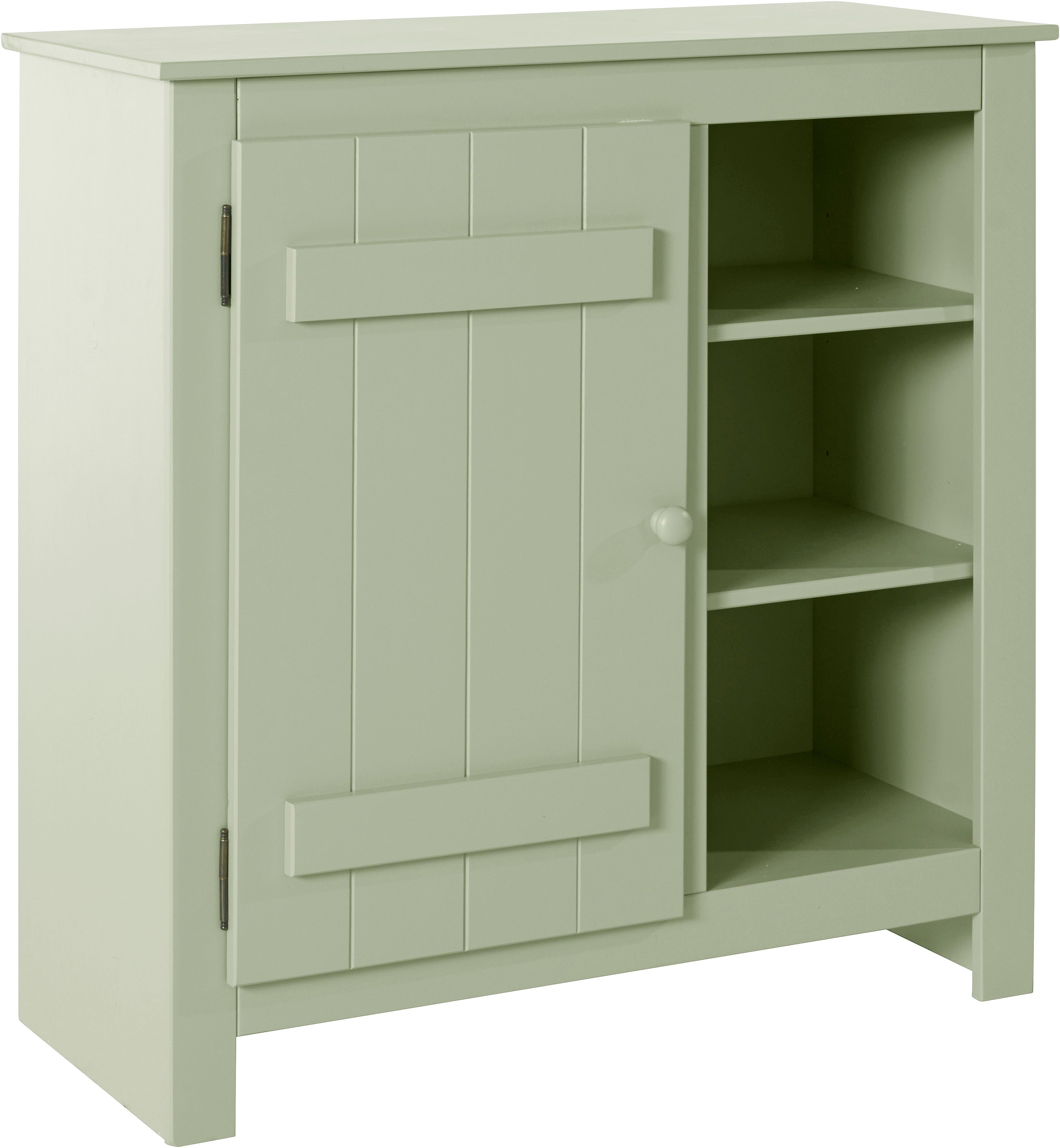 Home affaire Bergkast Bertram Massief hout, 4 verstelbare planken, magnetische sluiting, hoogte 90 cm