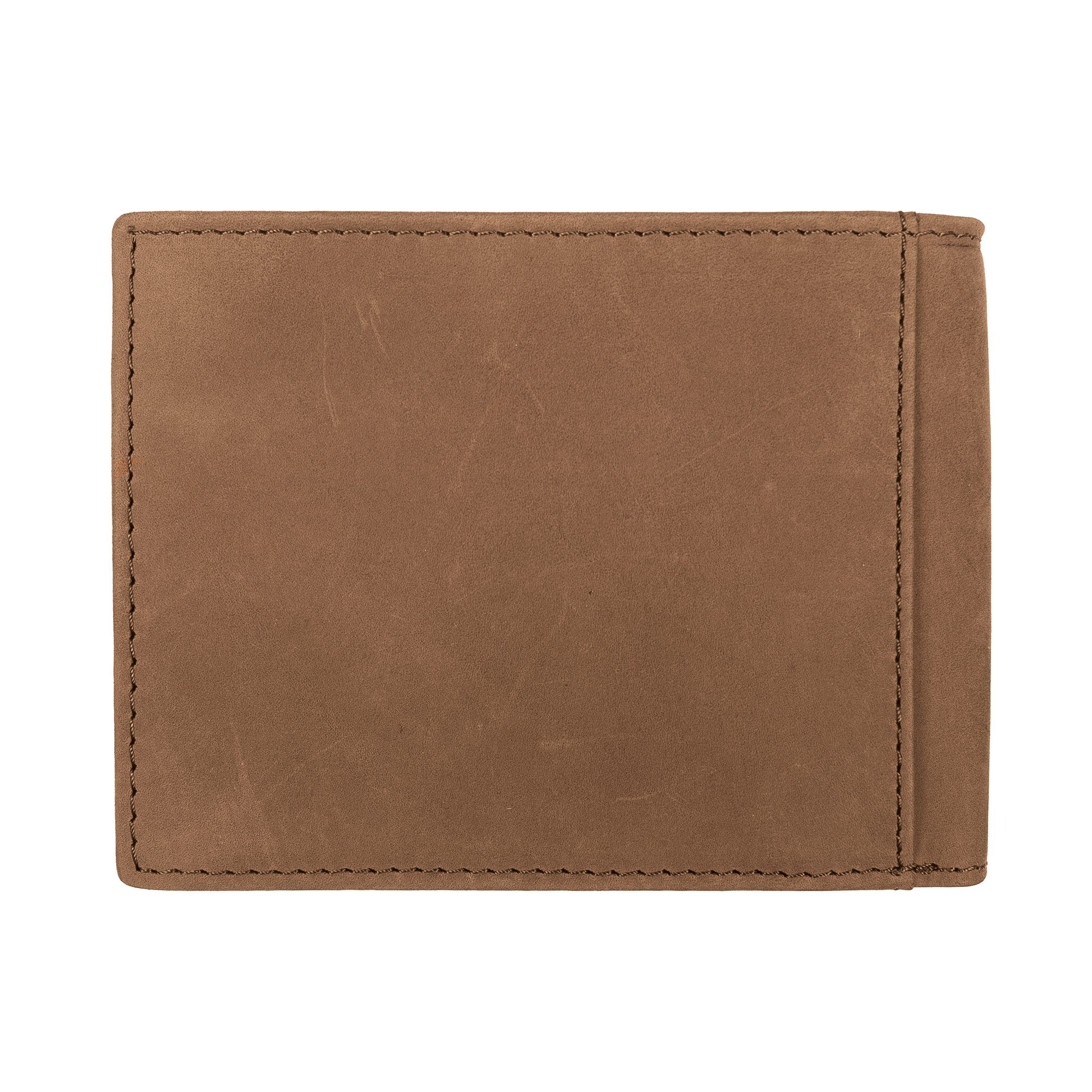 camel active Portemonnee VIETNAM van robuust hunter-leer en dubbele decoratieve stiksels met rfid-bescherming