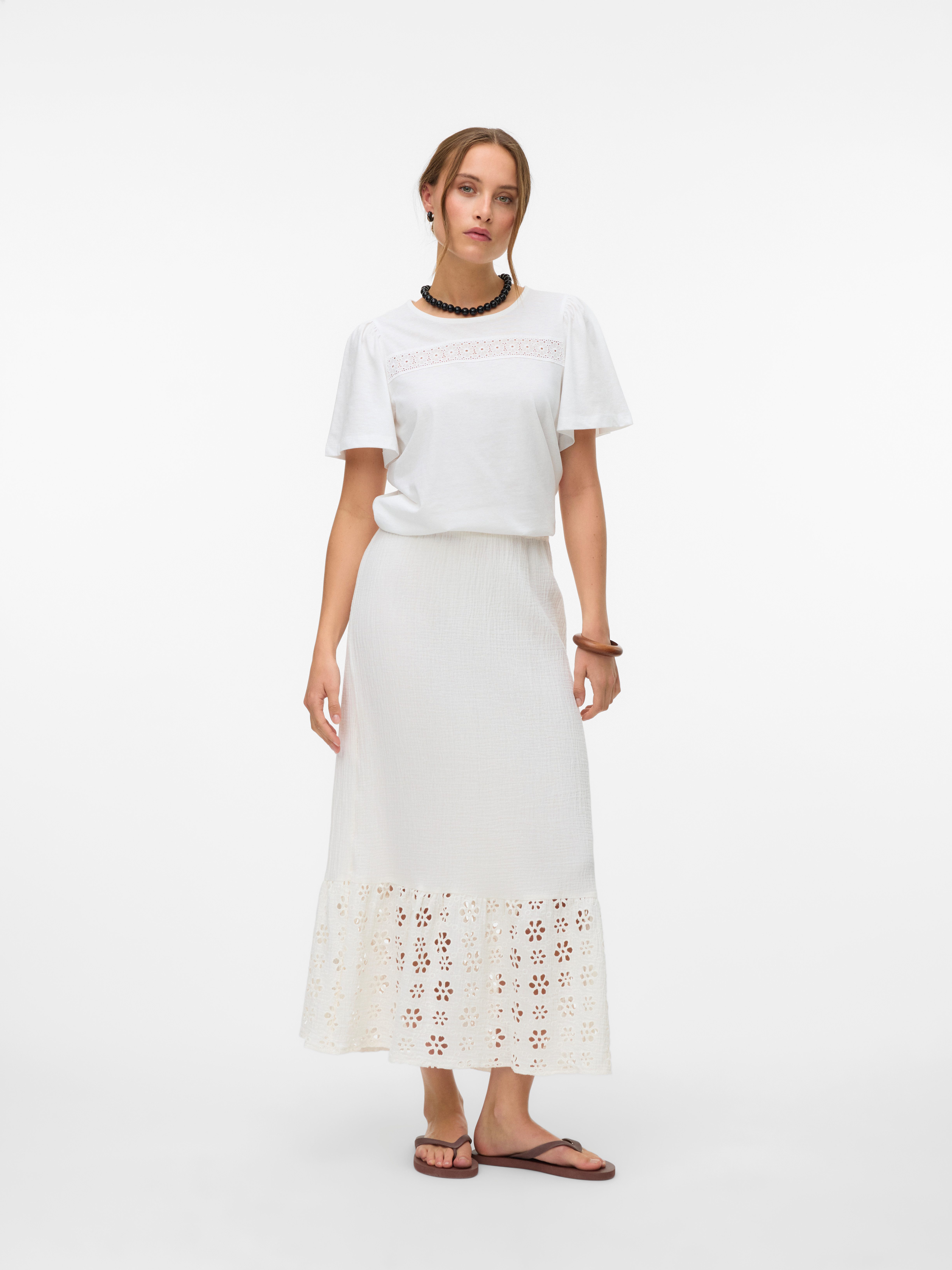 Vero Moda Maxirok VMNATALI HW ANCLE SKIRT WVN GA