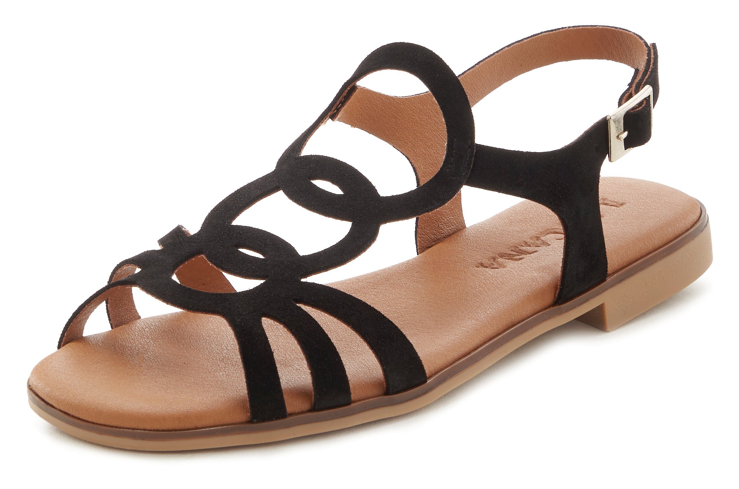 Lascana Sandalen Zomerschoen van hoogwaardig leer, sandaal, zomerschoen