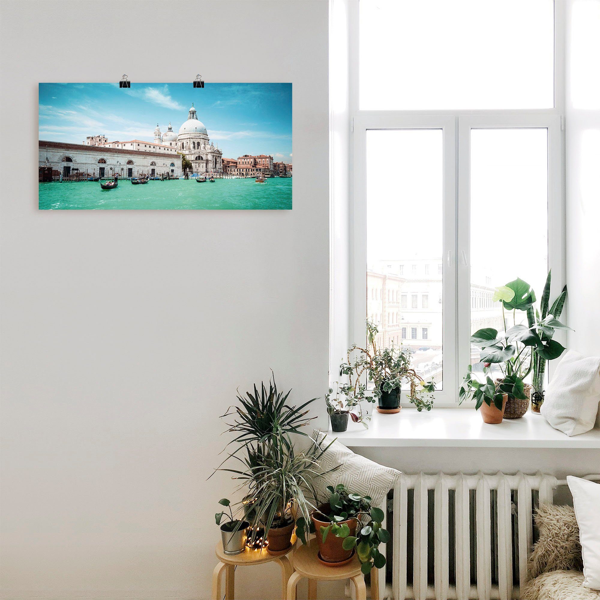 Artland Artprint Venetië Santa Maria della Salute I als artprint van aluminium, artprint op linnen, muursticker of poster in verschillende maten
