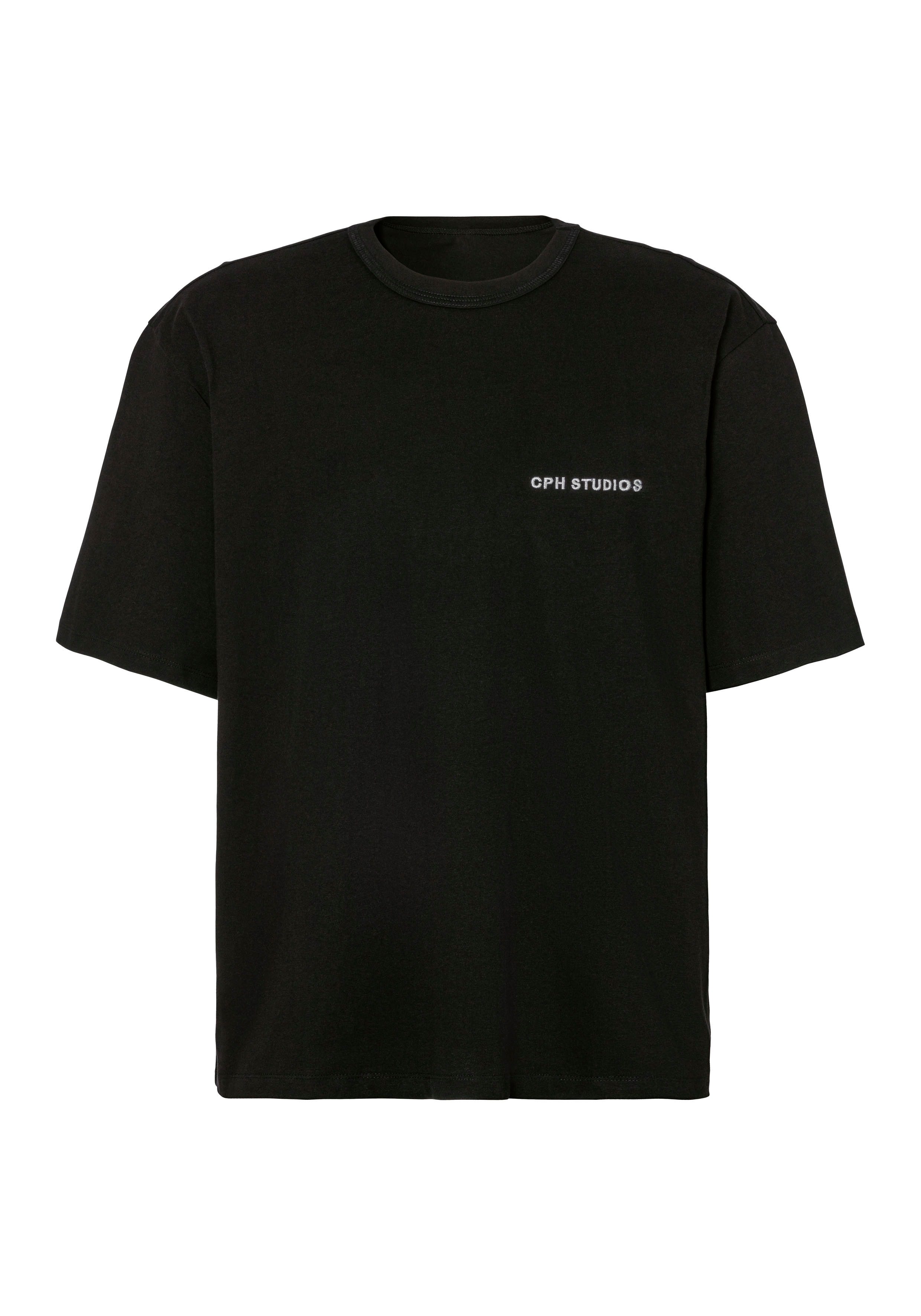 Copenhagen Studios T-shirt Met hoogwaardige logoborduring , loose-fit, oversized shirt van zware biologische katoenkwaliteit