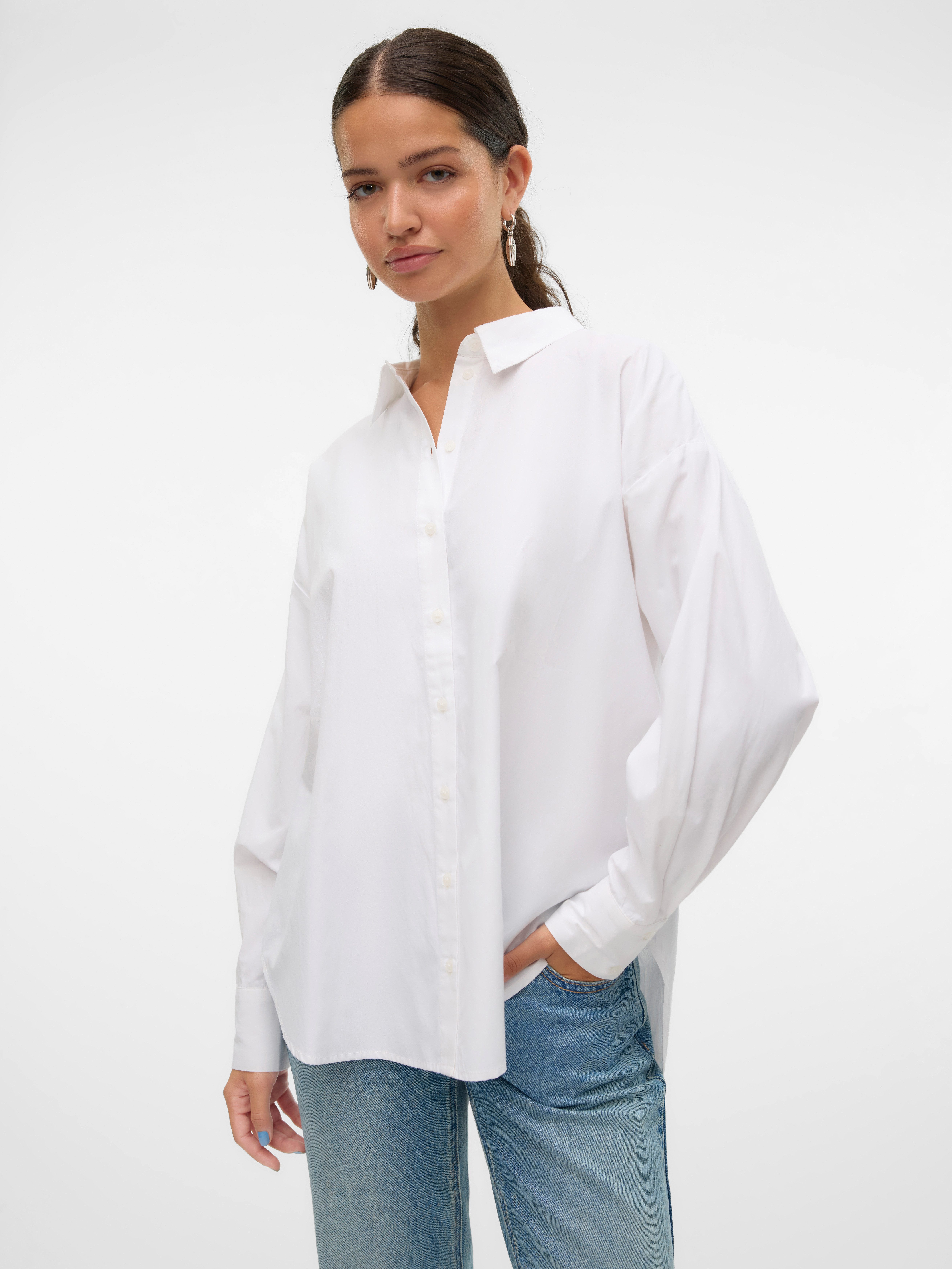 Vero Moda Blouse met lange mouwen VMFANNI LS SHIRT WVN GA NOOS