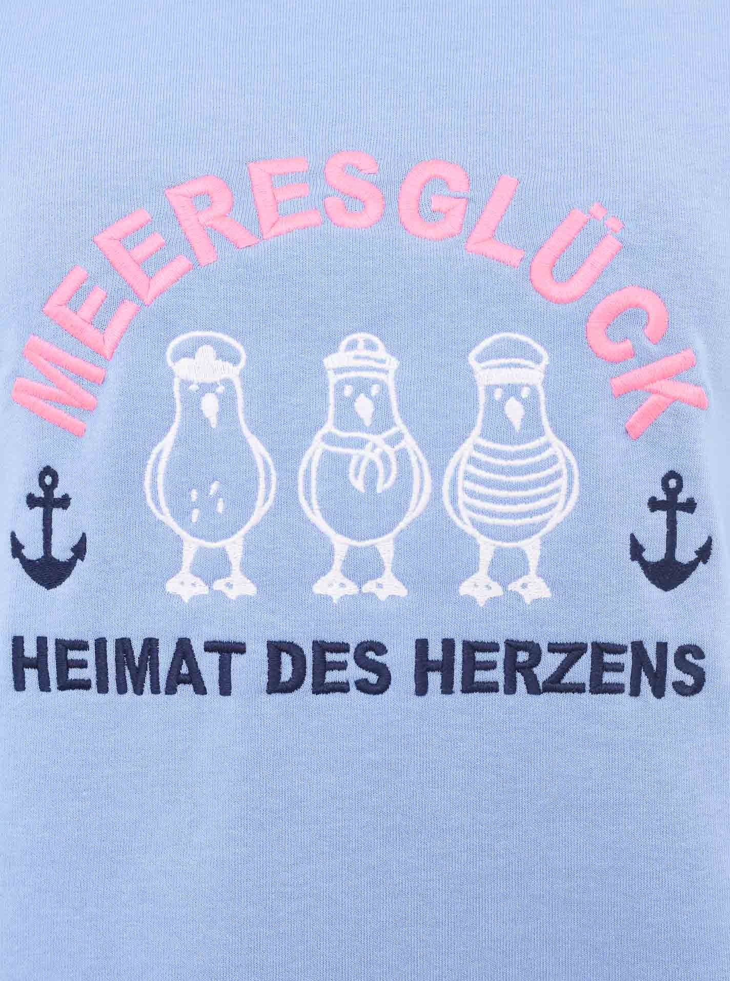 Zwillingsherz Sweatshirt Zee geluk met speelse ankerdetail