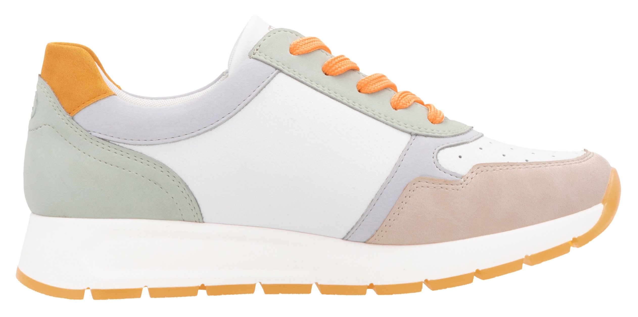 Remonte Sneakers met sleehak , vrijetijdsschoen, halfschoen, veterschoen met gepolsterde schacht