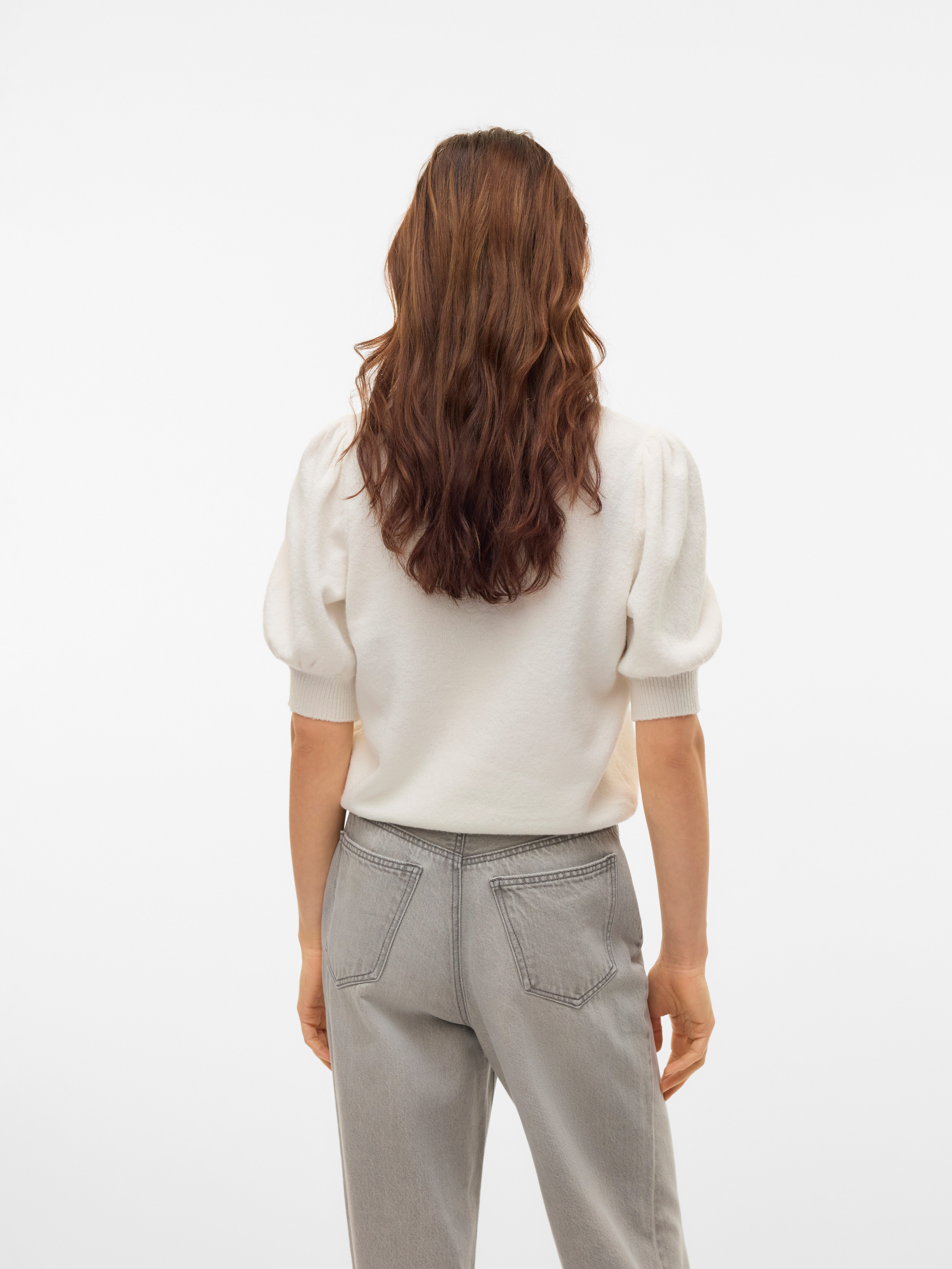 Vero Moda Trui met korte mouwen VMDOFFY 2/4 O-NECK PULLOVER GA NOOS