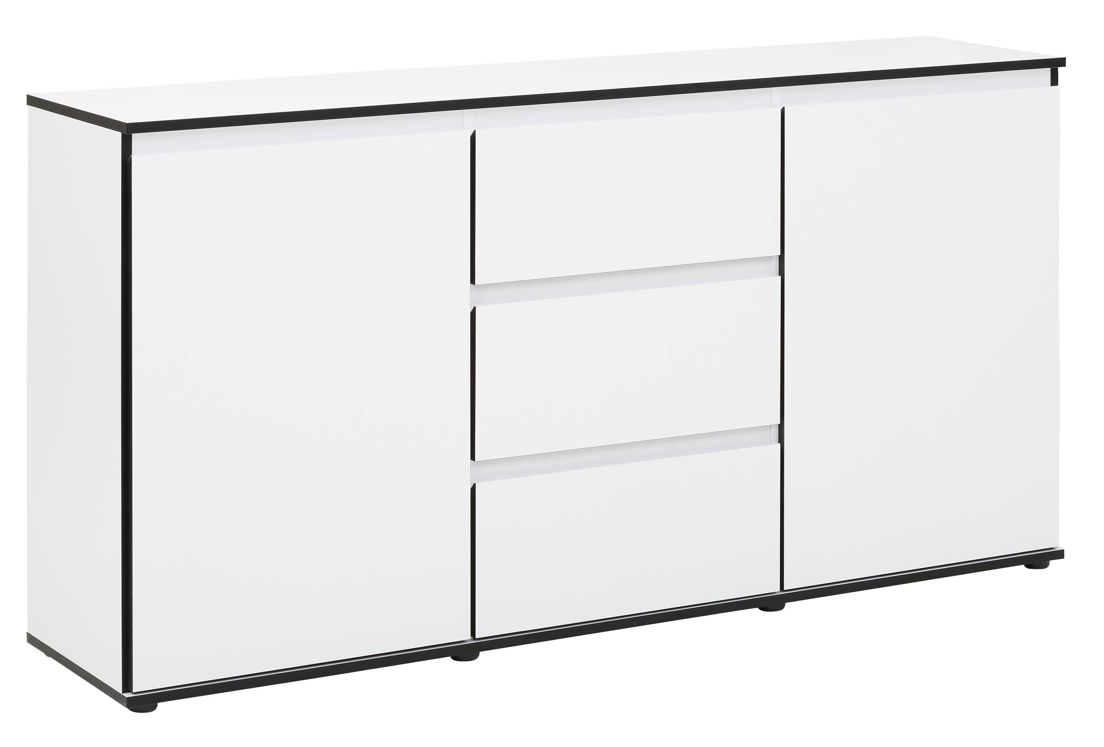 HELA Dressoir Ariana met schuinverwerkte verzonken grepen, breedte 160 cm