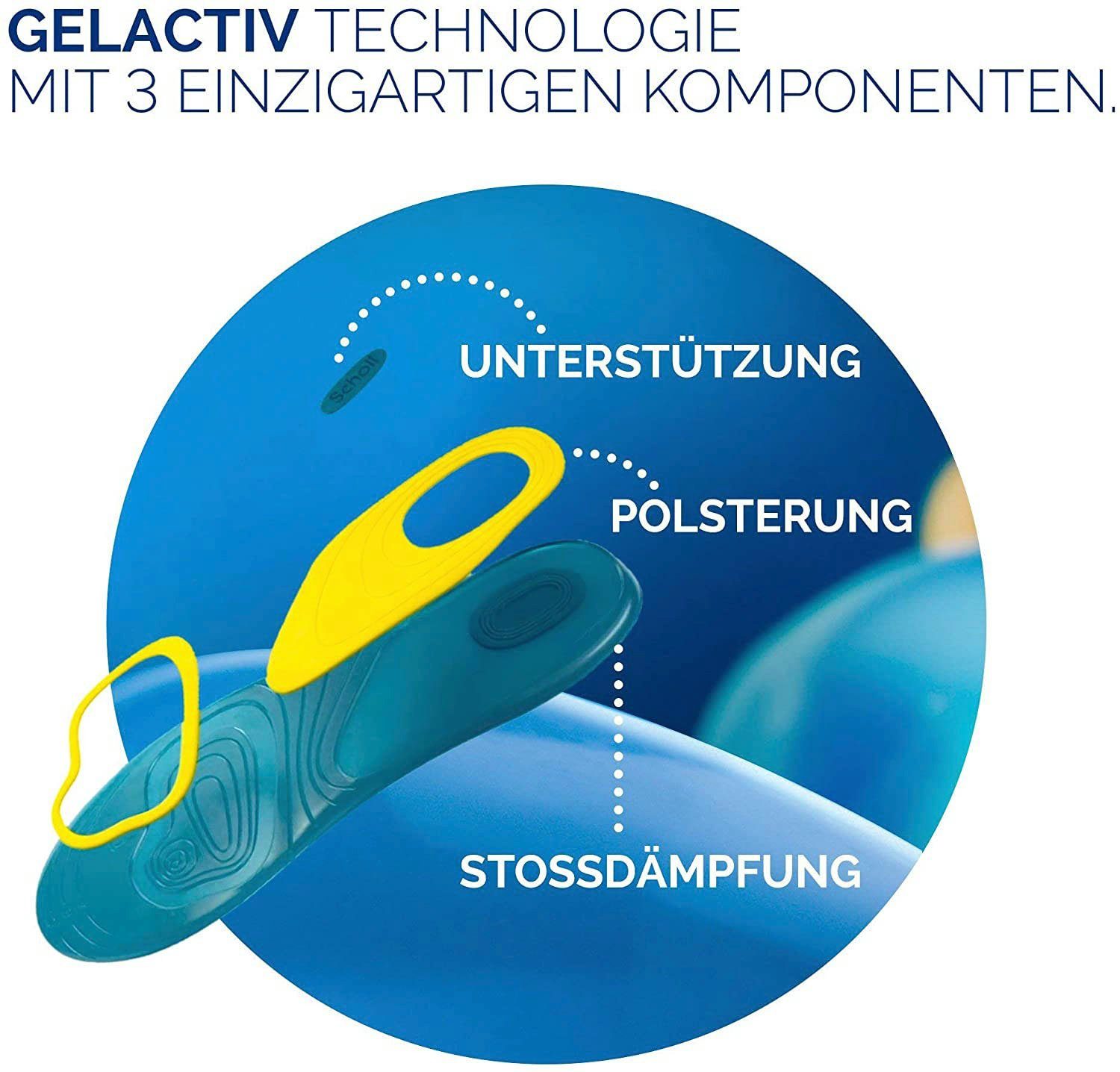 Scholl Inlegzolen GelActiv Everyday Vrouwen Voor vrijetijdsschoenen - Verbeterd comfort door dubbele padding