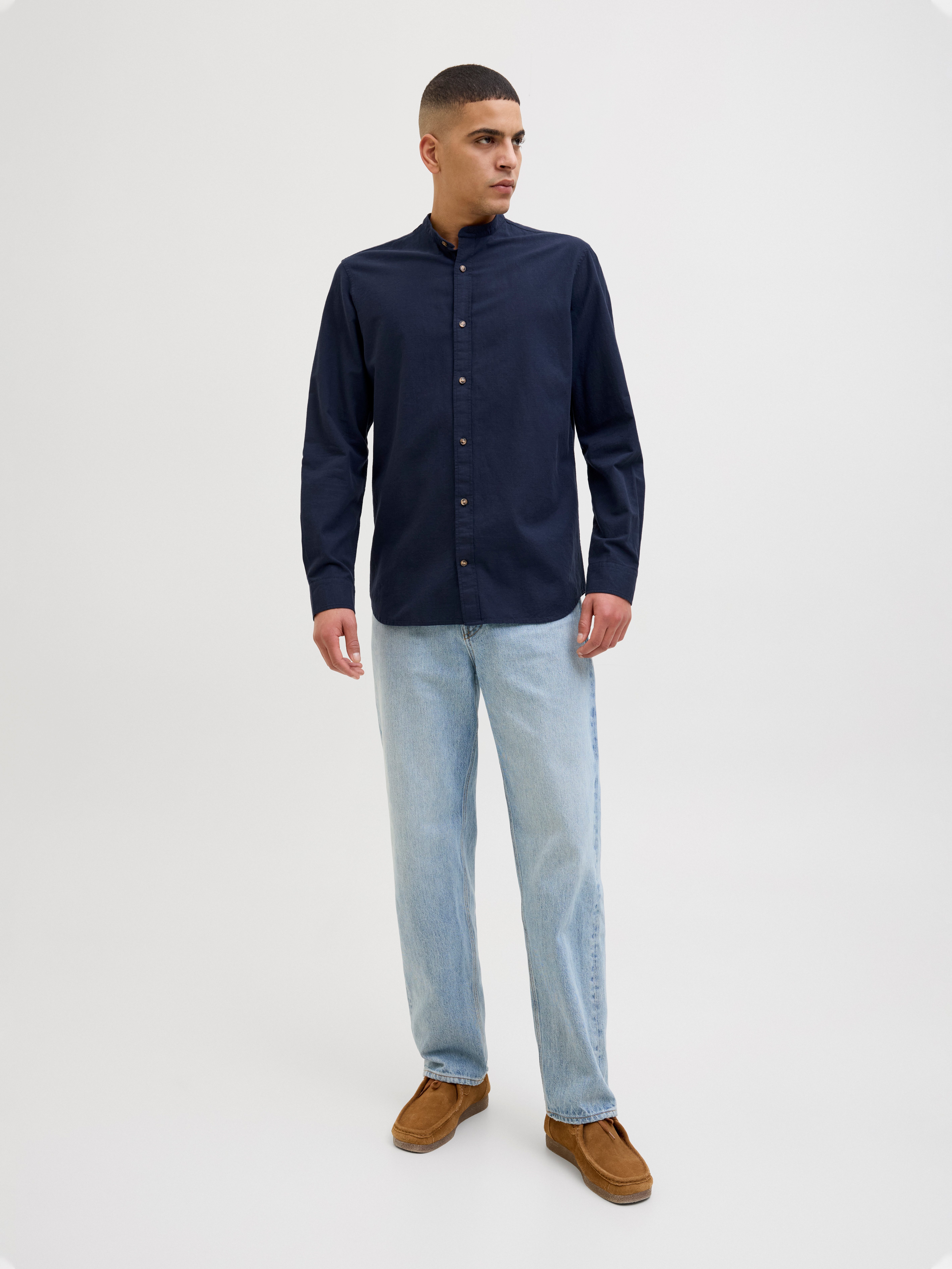 Jack & Jones Overhemd met lange mouwen JJESUMMER BAND SHIRT LS SN