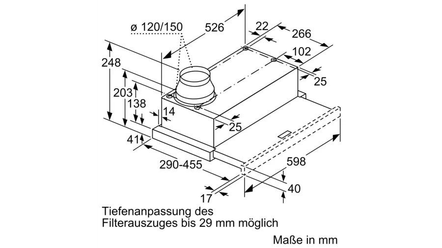 Constructa Vlakscherm-afzuigkap CD30677 (1 stuk)