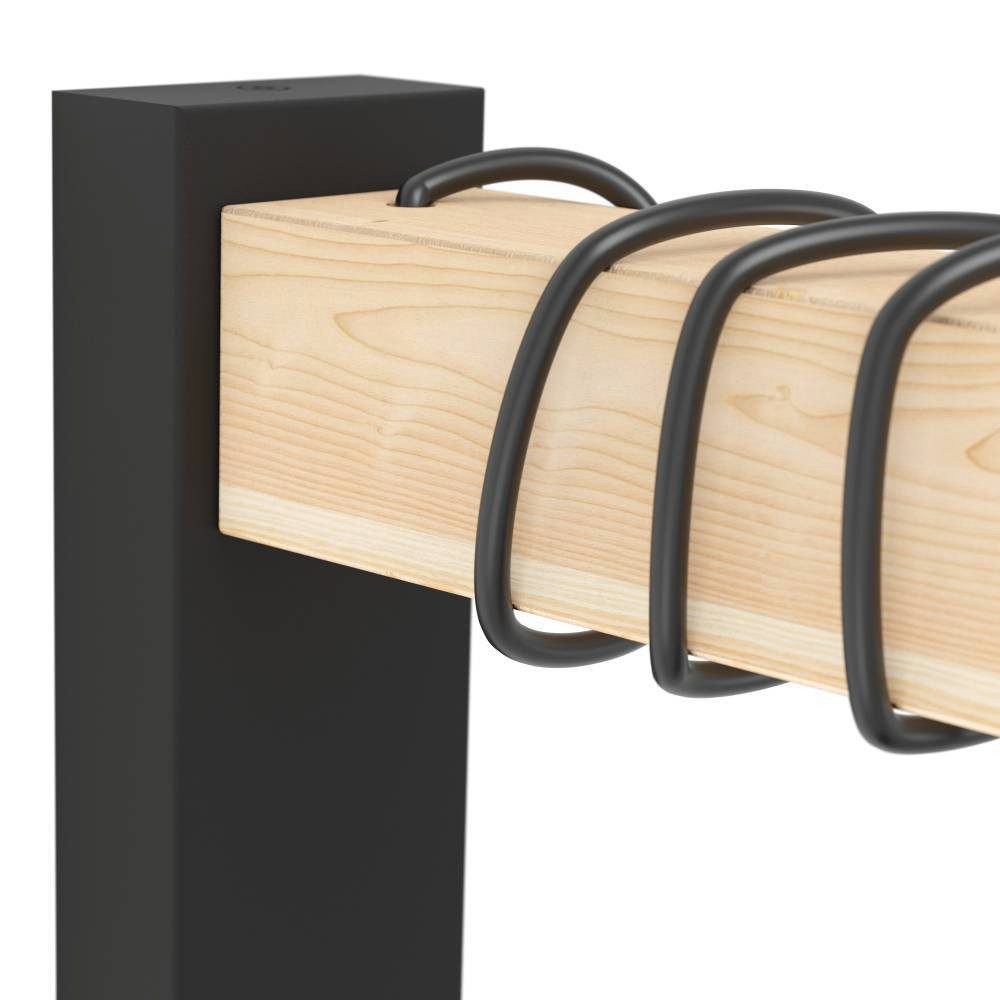 EGLO Wandlamp TOWNSHEND Vintage wandlamp met houten balk, retro wandlamp (1 stuk)