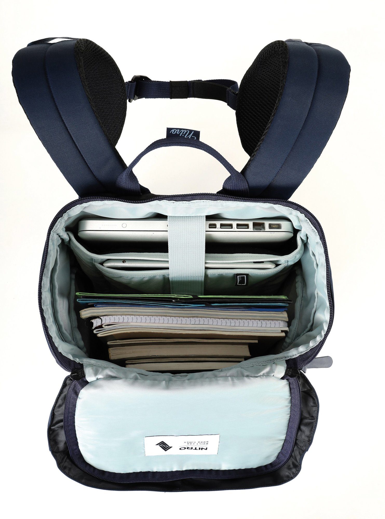 NITRO Vrijetijdsrugzak Daypacker met laptopvak, schoolrugzak, wandelaarsrugzak of streetpack