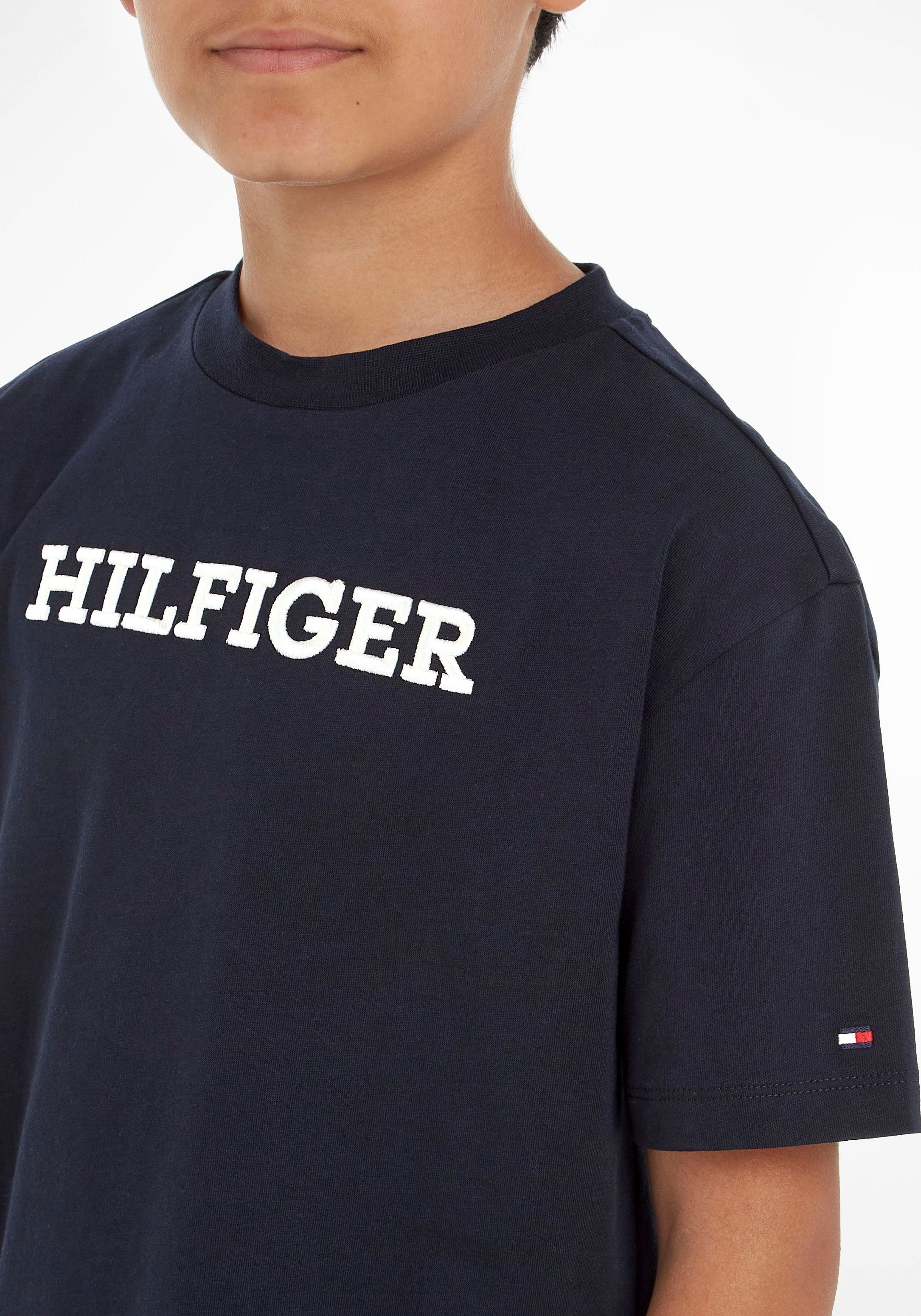 Tommy Hilfiger T-shirt U MONOTYPE TEE S/S met groot logoborduursel