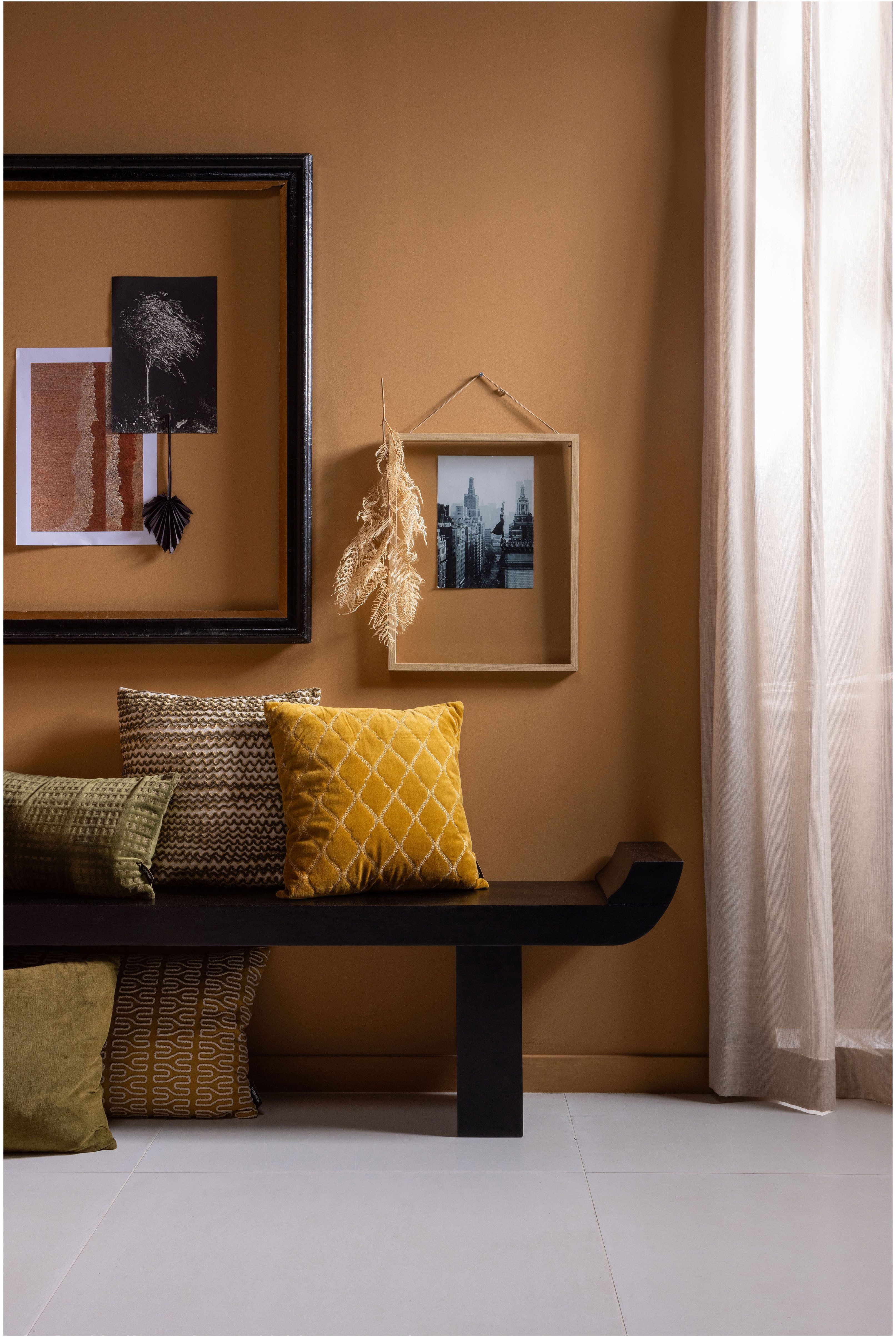 WOOOD Bank Lox Bank, met fineerlaag, H 35 cm x B 183 cm