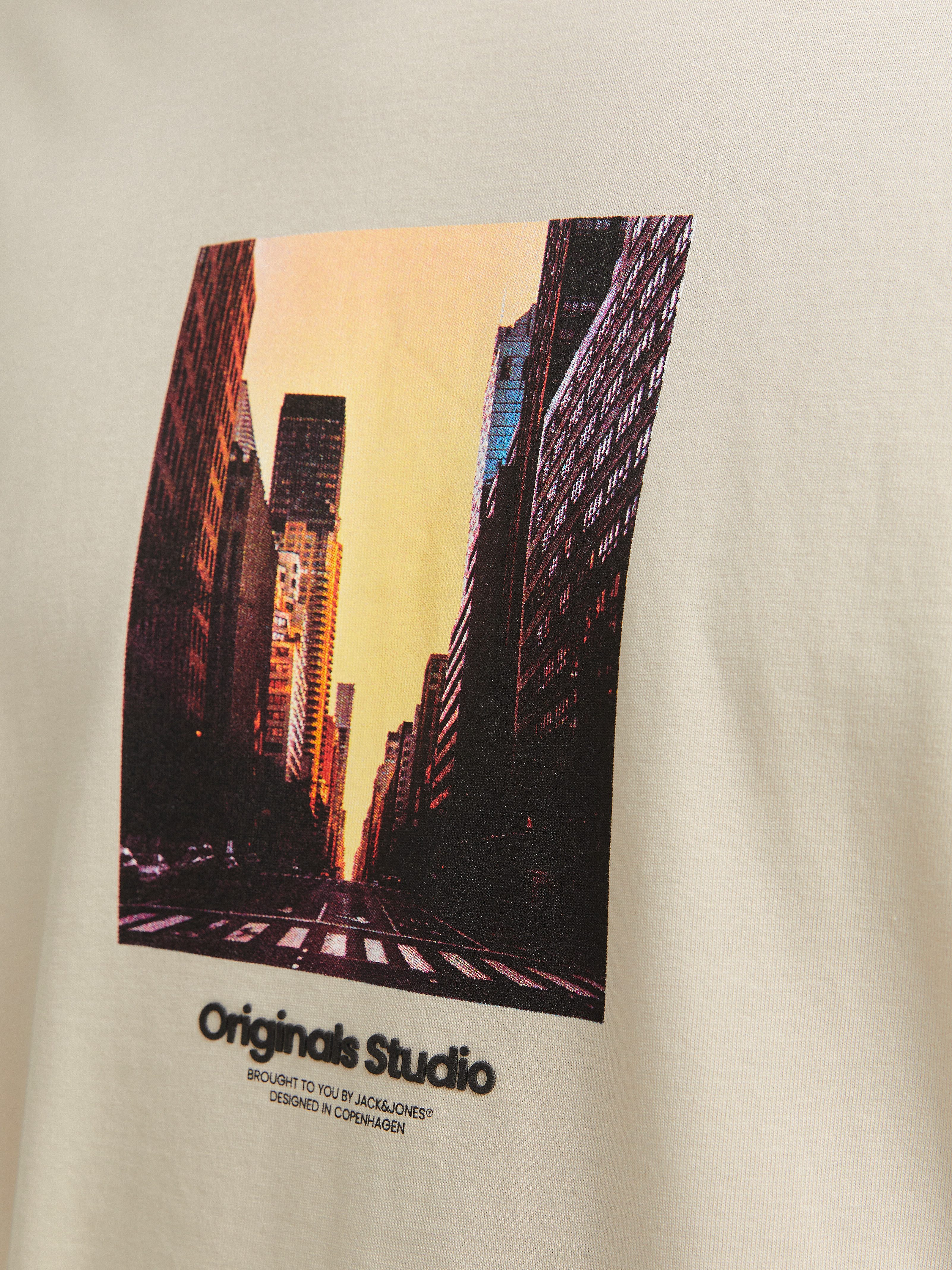 Jack & Jones Shirt met korte mouwen JORVESTERBRO PICTURE TEE SS CREW NECK SN