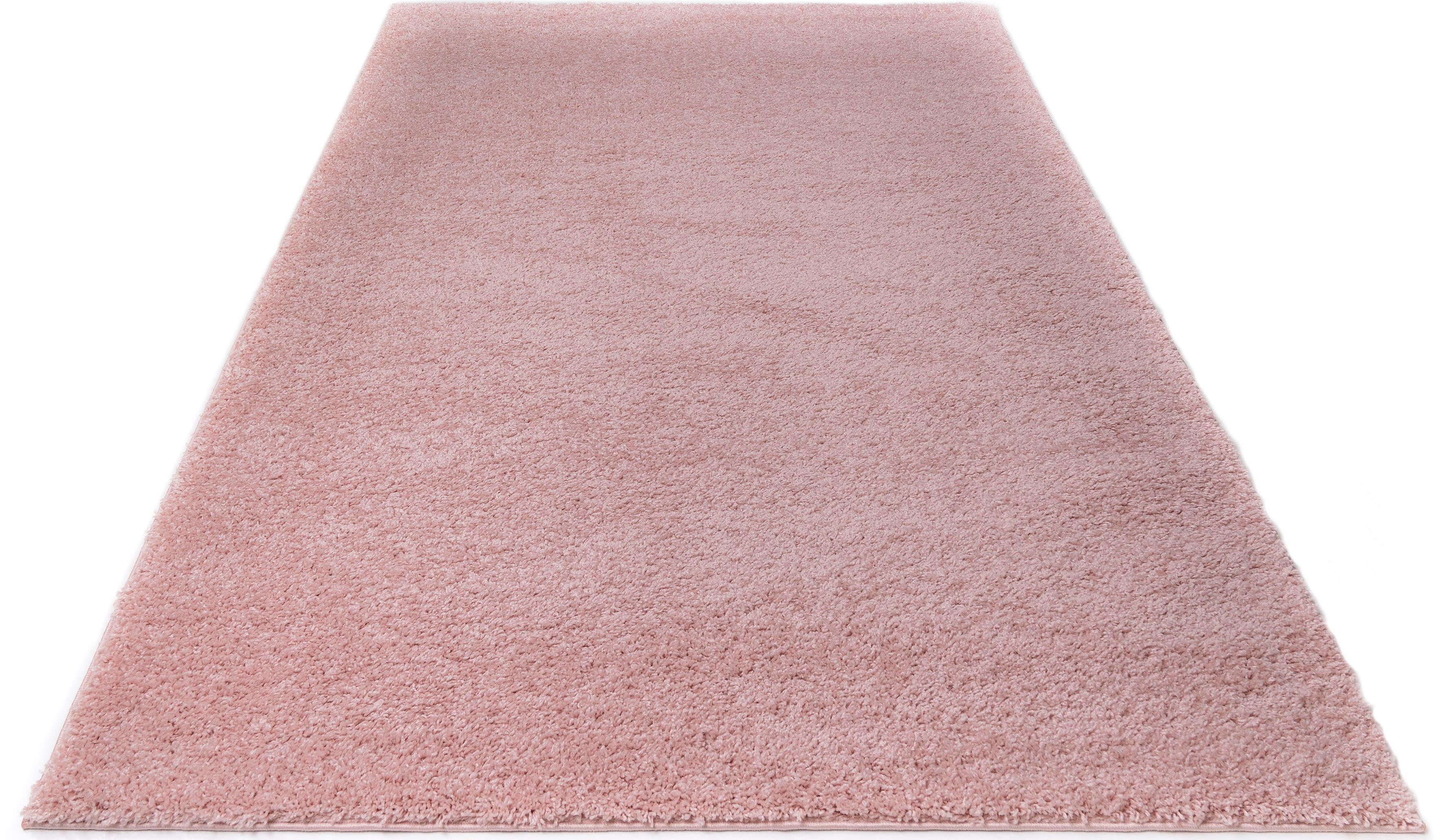 my home Hoogpolig vloerkleed Shaggy 30 Tapijt, uni kleuren, bijzonder zacht en knuffelig, klantenfavoriet