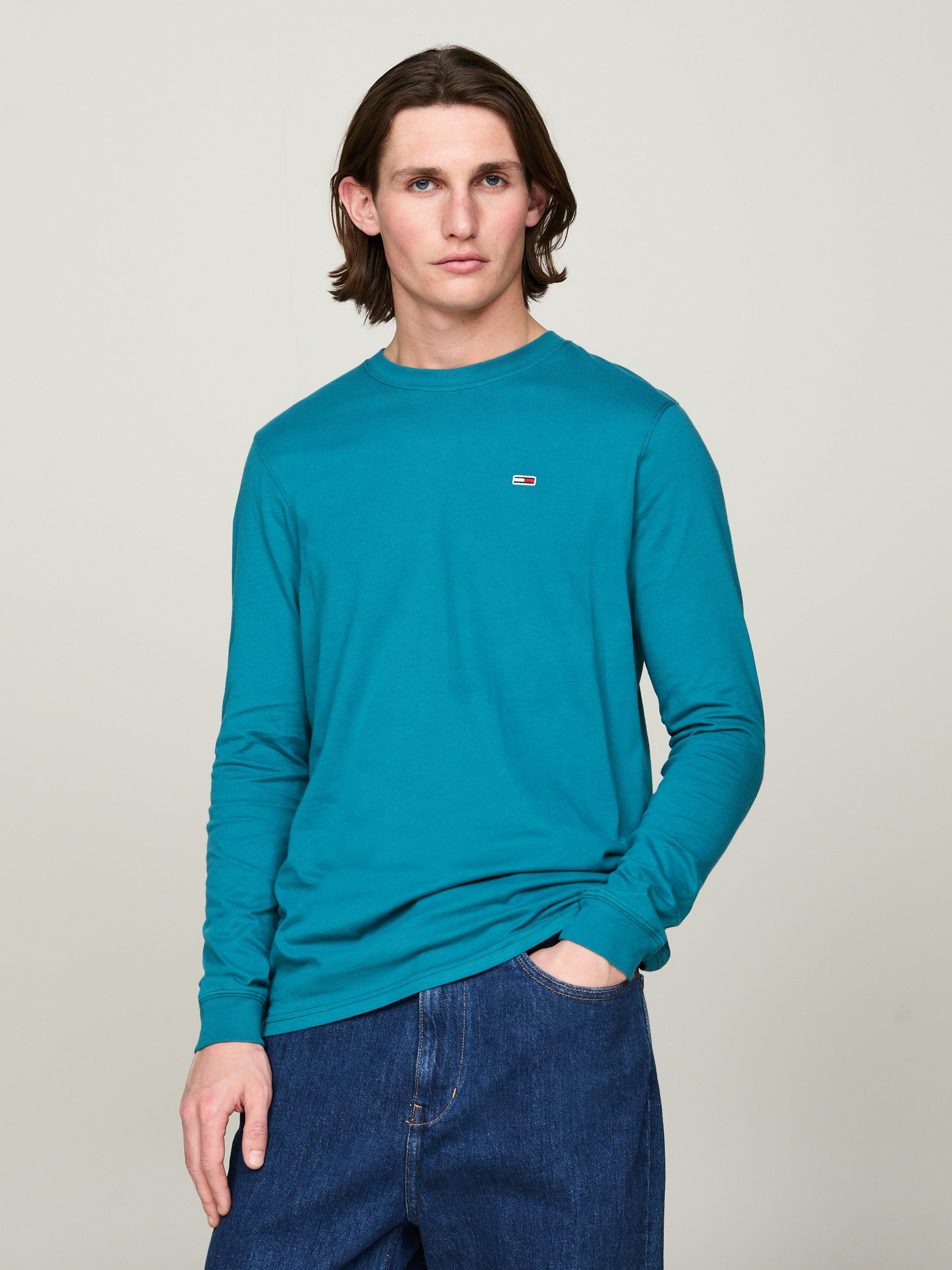 Tommy Jeans Plus Shirt met lange mouwen TJM SLIM 2PACK L S EXT (Set van 2)