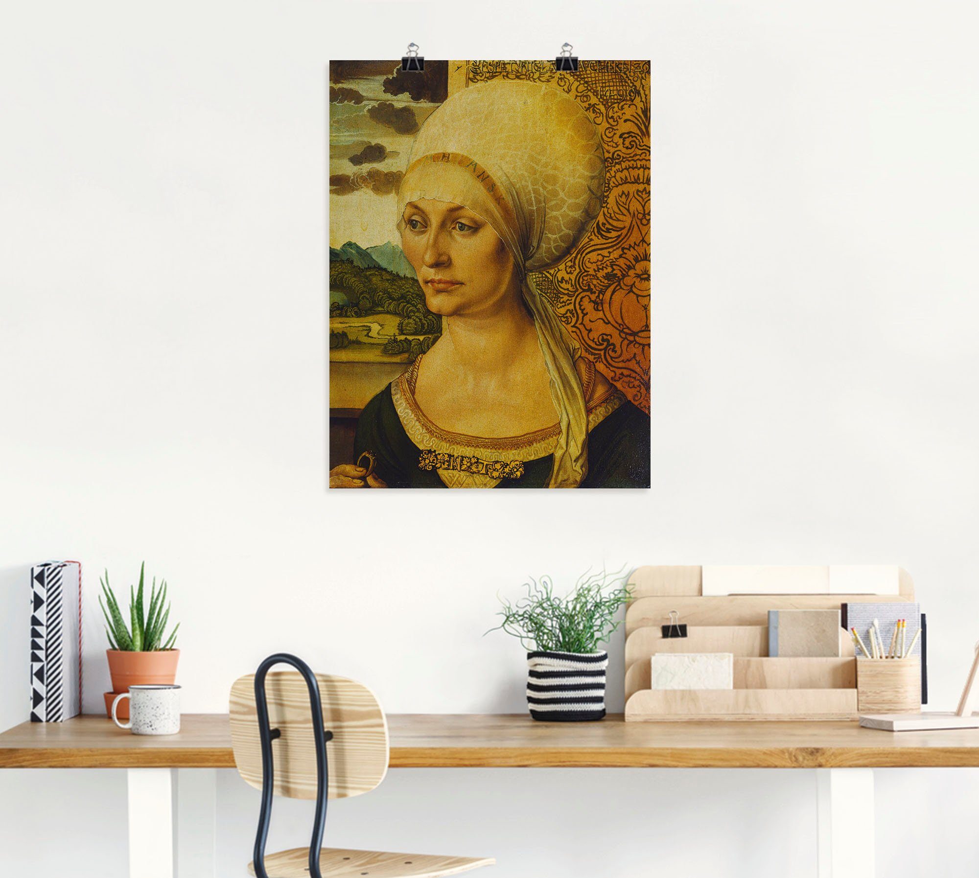 Artland Artprint Afbeelding van Elisabeth Tucher. 1499 in vele afmetingen & productsoorten -artprint op linnen, poster, muursticker / wandfolie ook geschikt voor de badkamer (1 stu