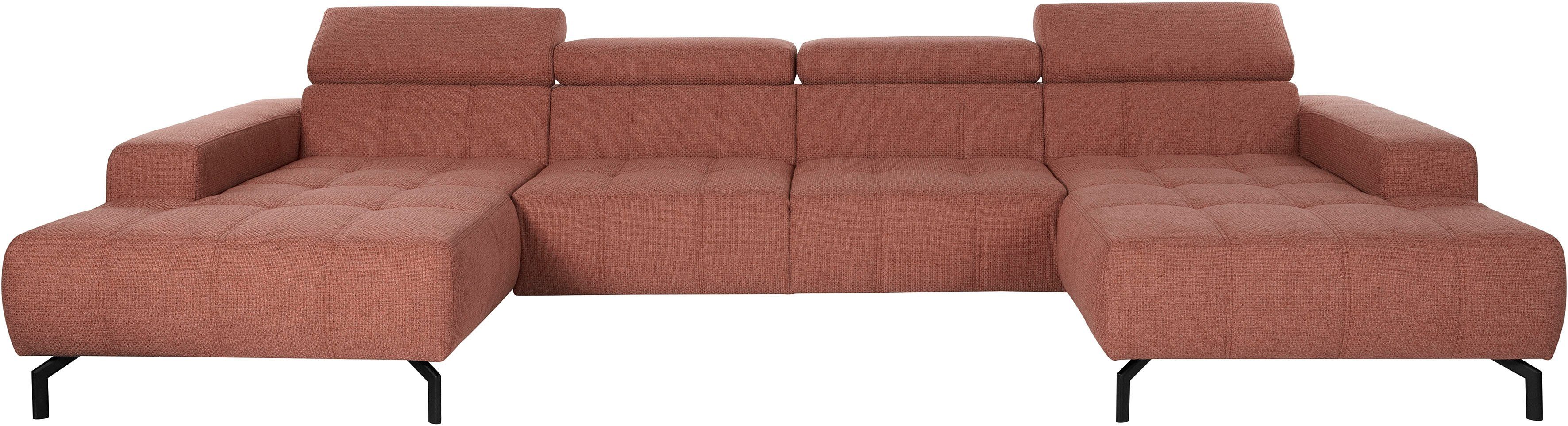 DOMO collection Zithoek Cunelli mooie zitnaden als designelement, stevige zitcomfort, U-vorm