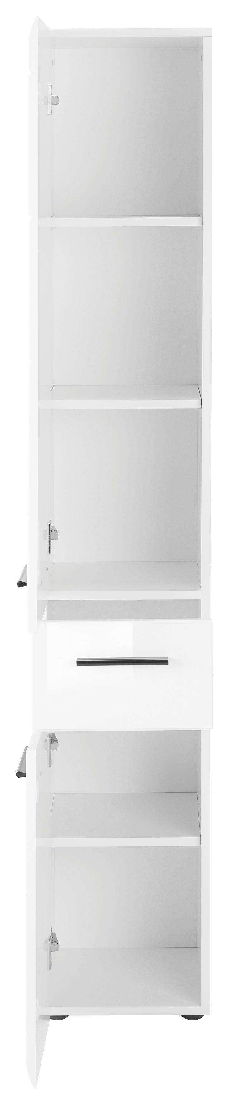 INOSIGN Hoge kast Sovana Badkast met een lade en 5 vakken - (B/D/H) 30/31/182 cm
