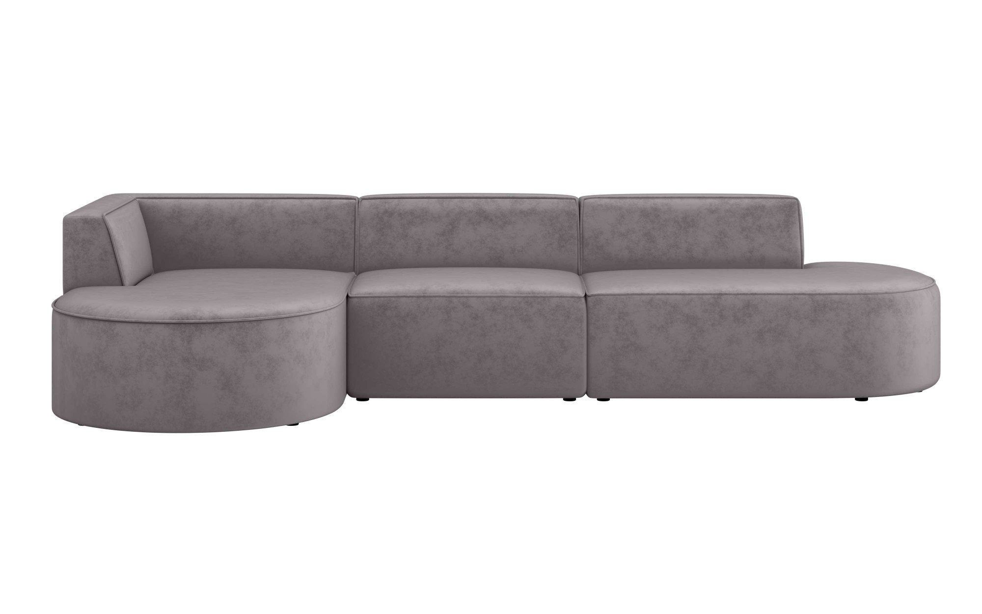 andas Hoekbank EIVIND designerbank met ottomane rechts/links, B/D/H: 343/159/72 cm