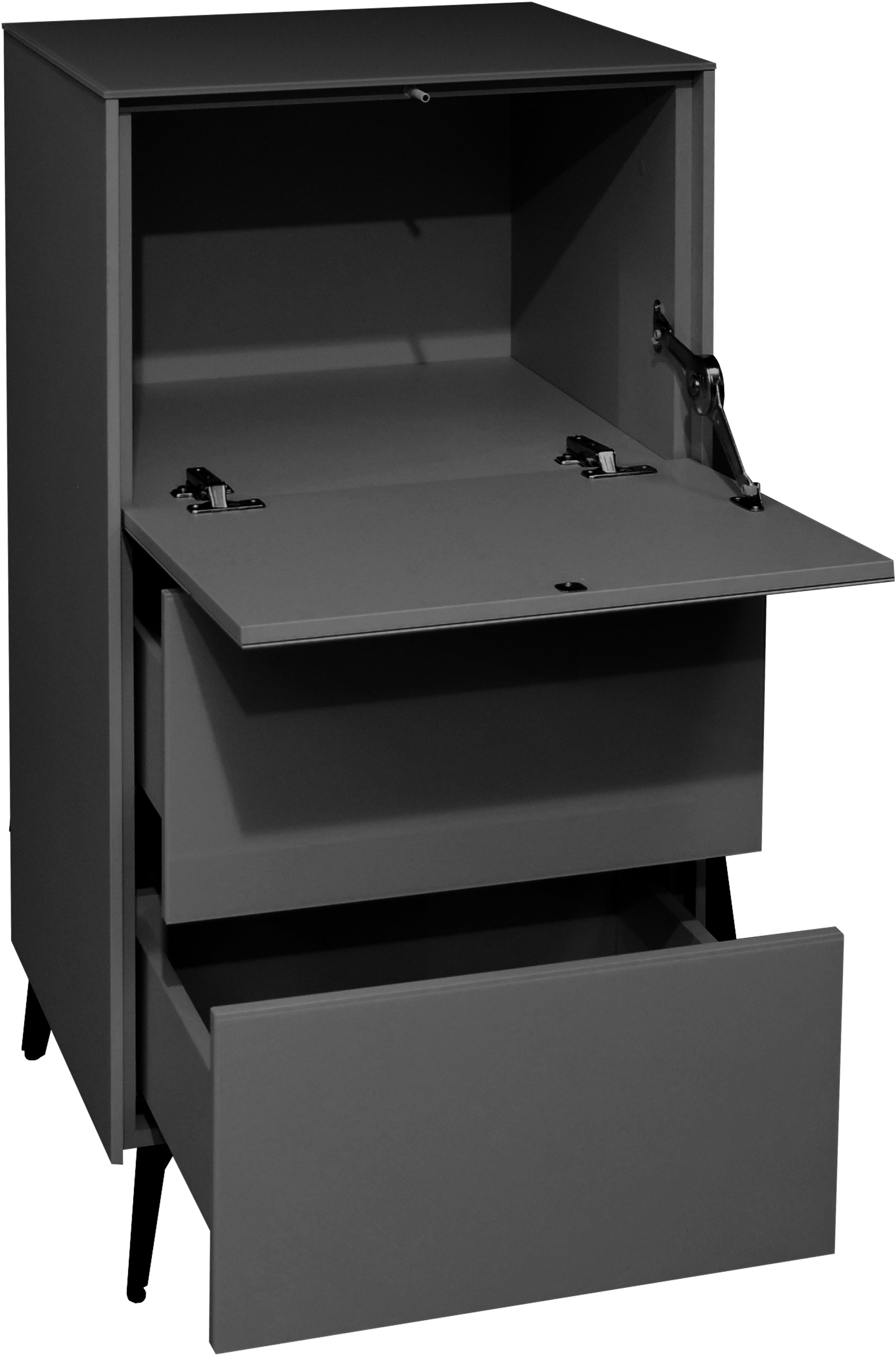 Mäusbacher Kast Imola BESTSELLER! Commode met glasfront en glazen bovenblad