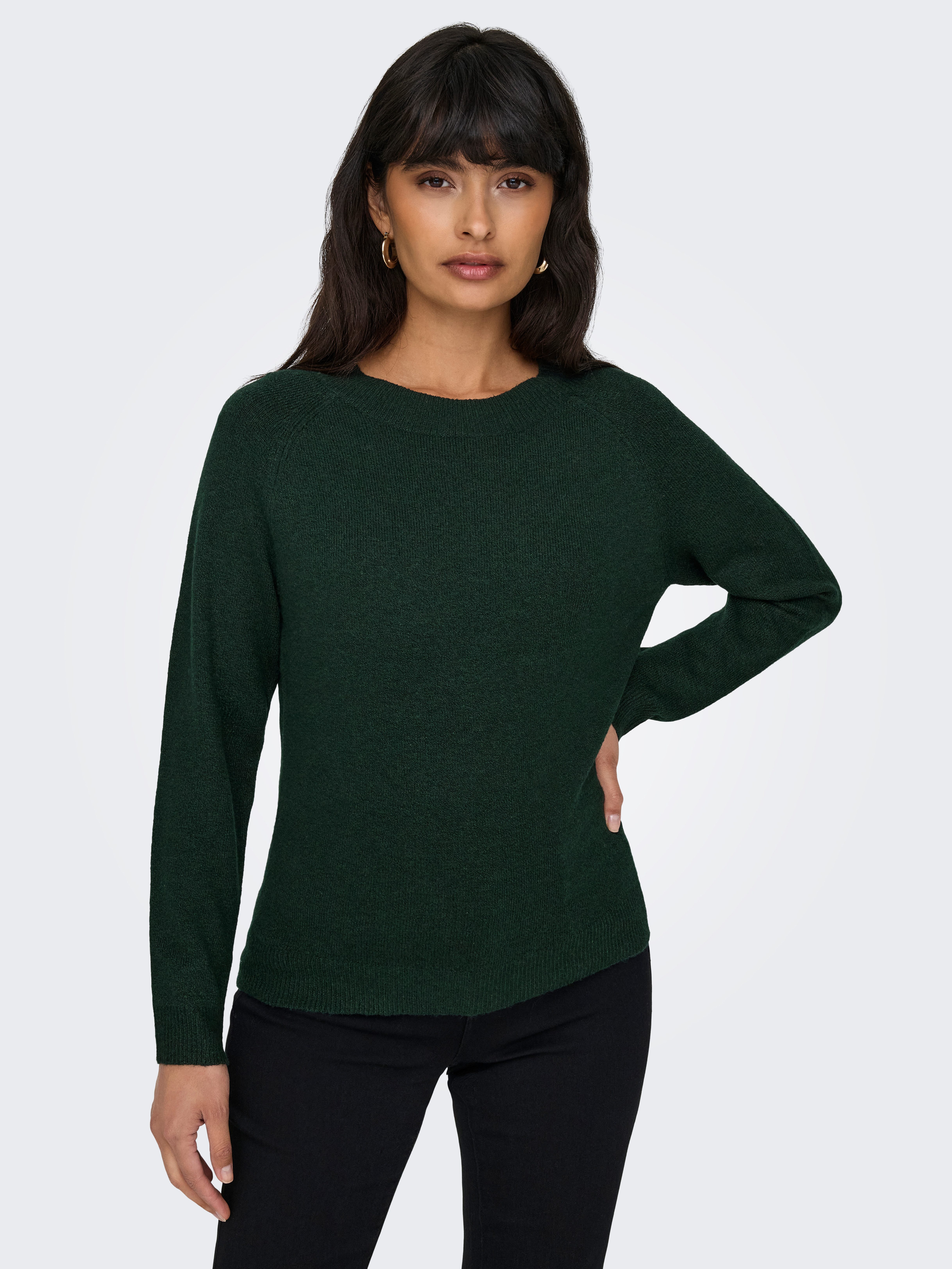 Only Trui met ronde hals ONLRICA LIFE L S PULLOVER KNT NOOS