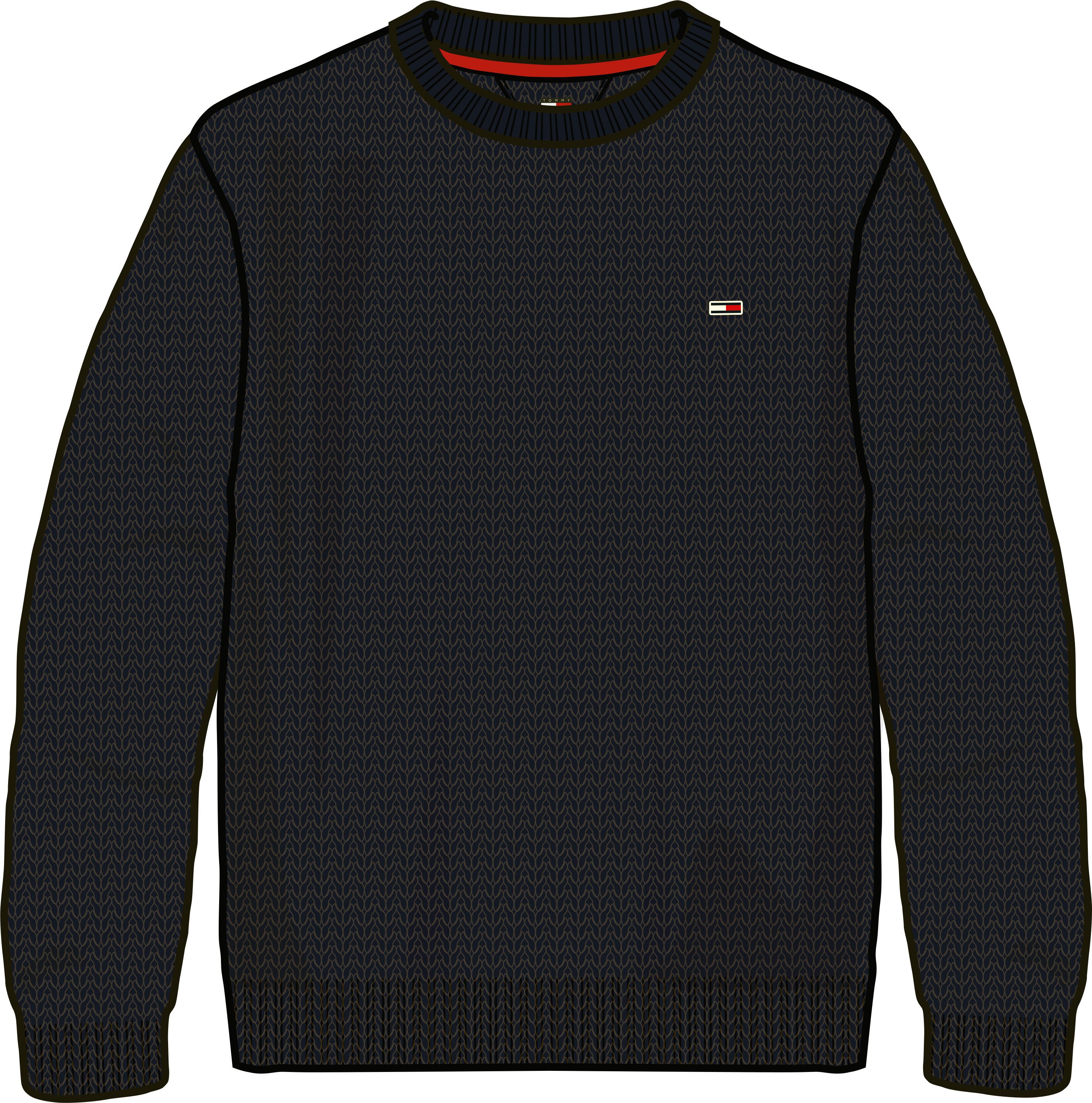 TOMMY JEANS Gebreide trui TJM SLIM ESSNTLS C-NECK SWEATER