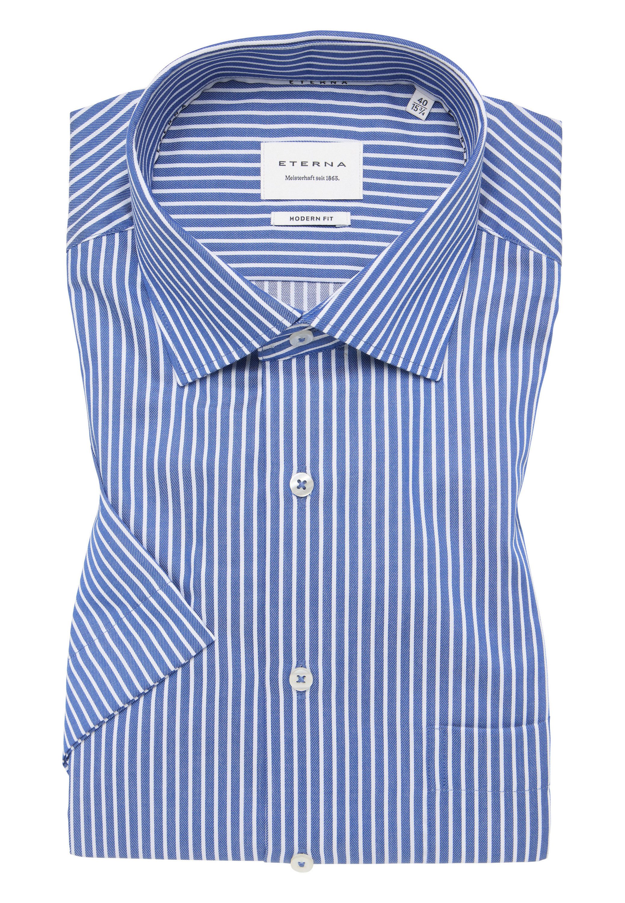 Eterna Overhemd met korte mouwen MODERN FIT NON IRON (strijkvrij)