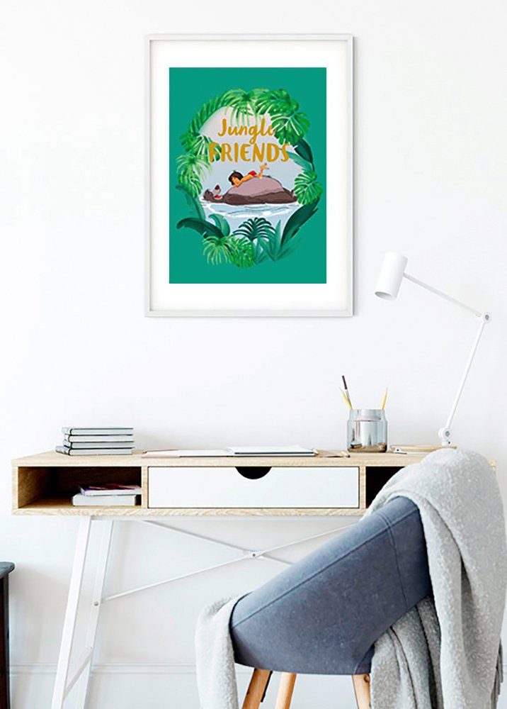 Komar Wanddecoratie Jungle Book Friends Wanddecoratie voor de kinderkamer - zonder lijst (1 stuk)