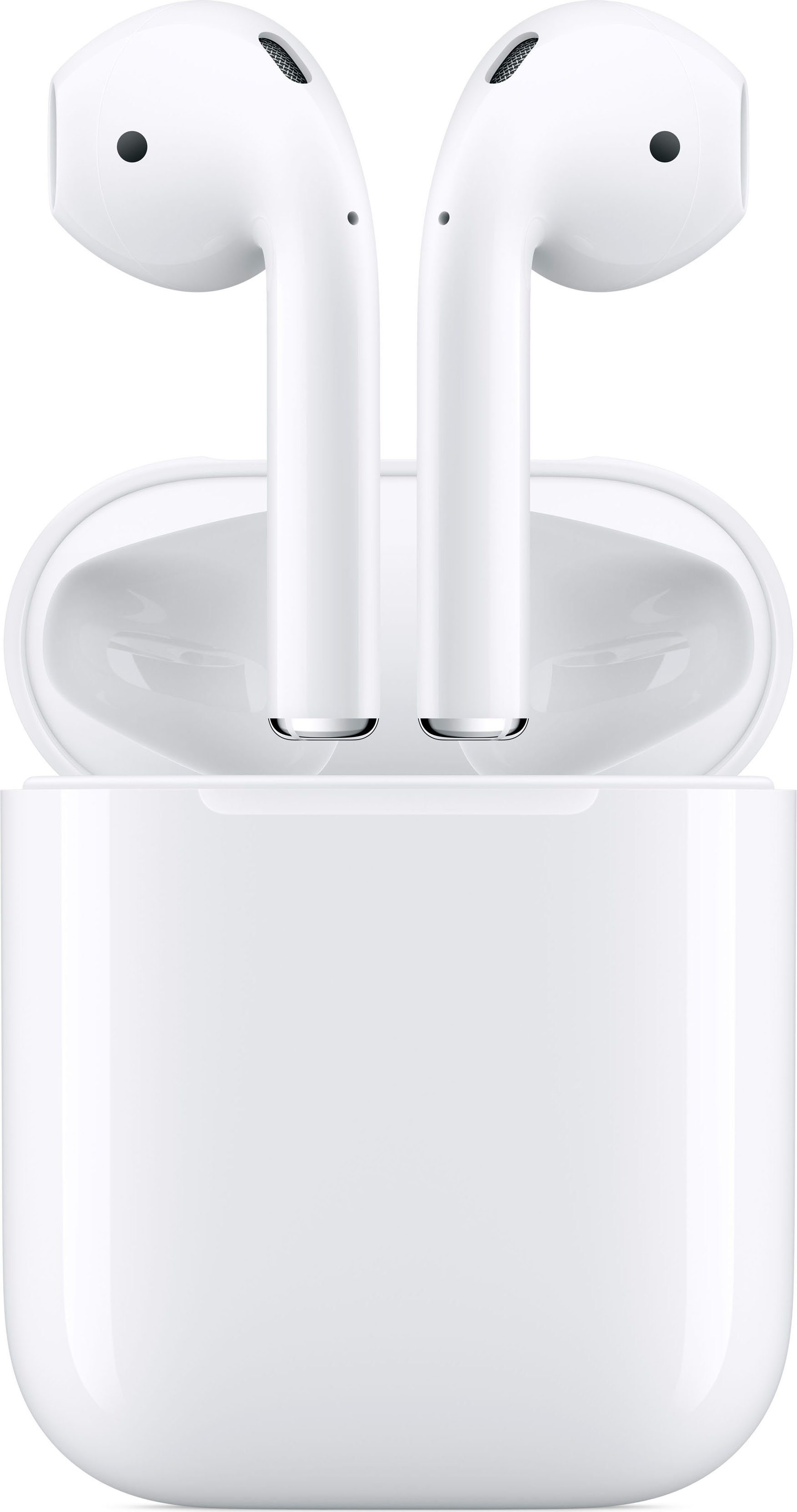 Apple In-ear-oordopjes AirPods 2e generatie met oplaadcase (2019) Compatibel met iPhone,iPad Air / Mini / Pro, Watch, Mac Mini, iMac