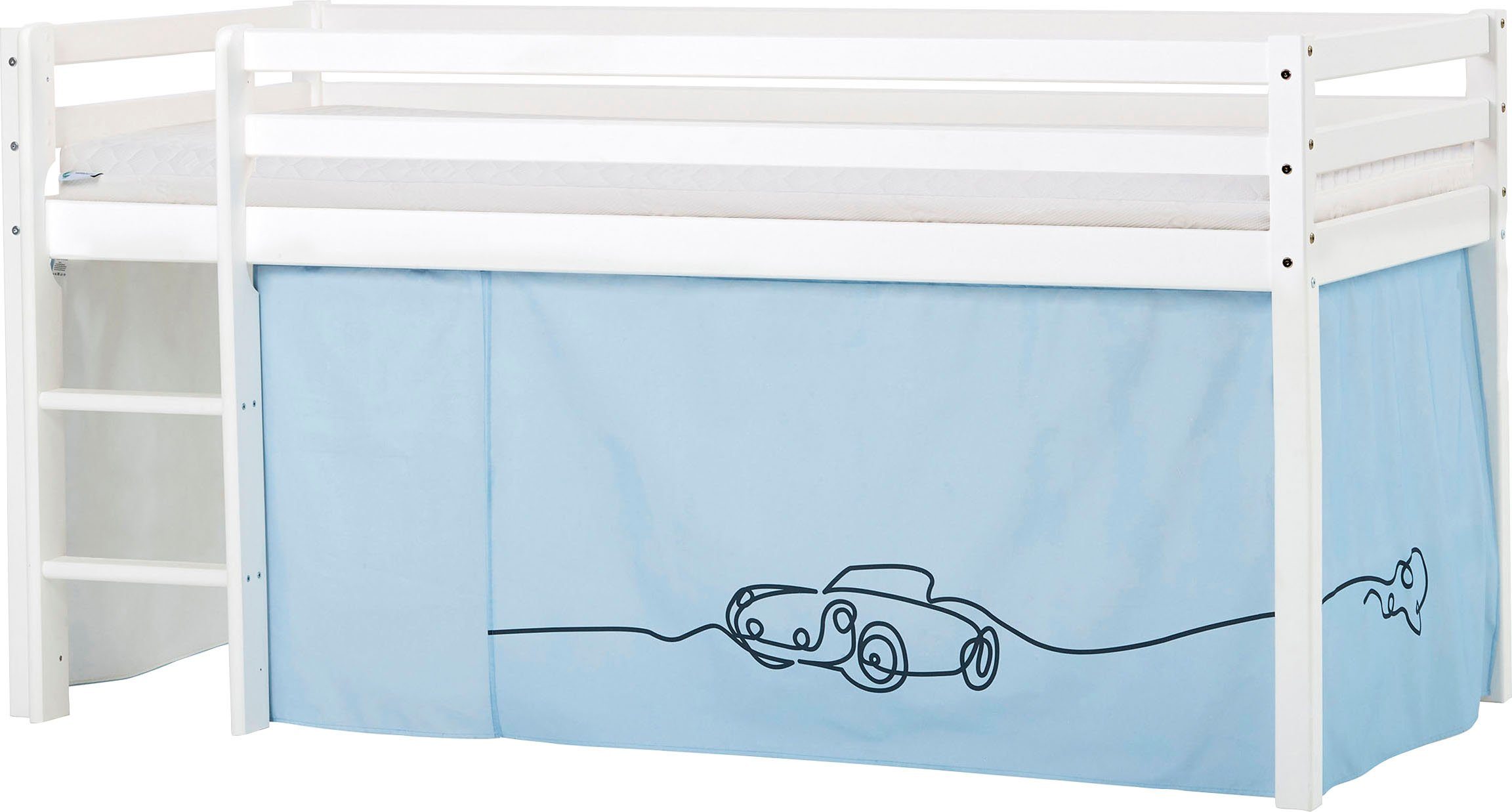 Hoppekids Hoogslaper met matras en textielset