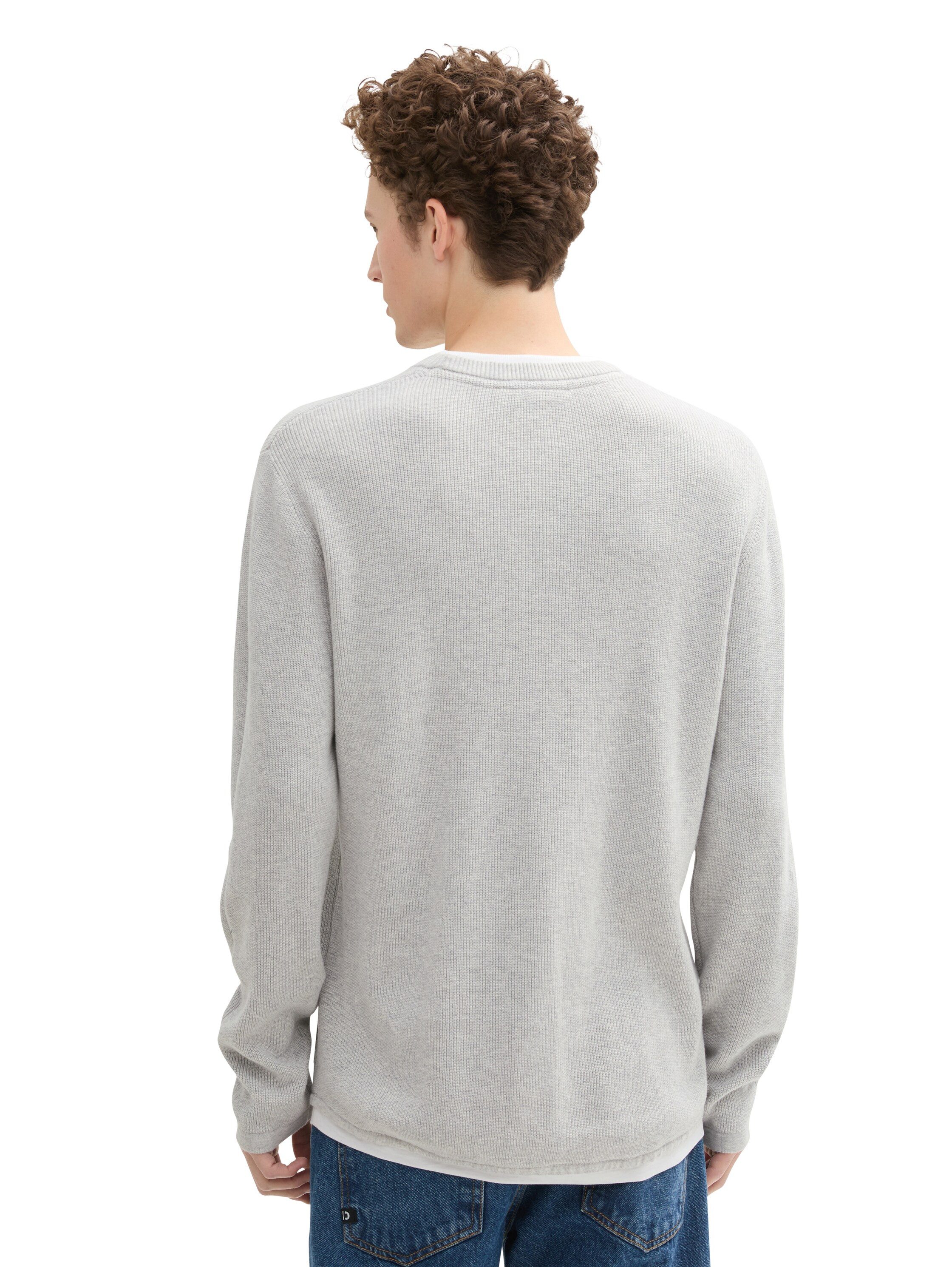 Tom Tailor Denim 2-in-1-trui met structuur