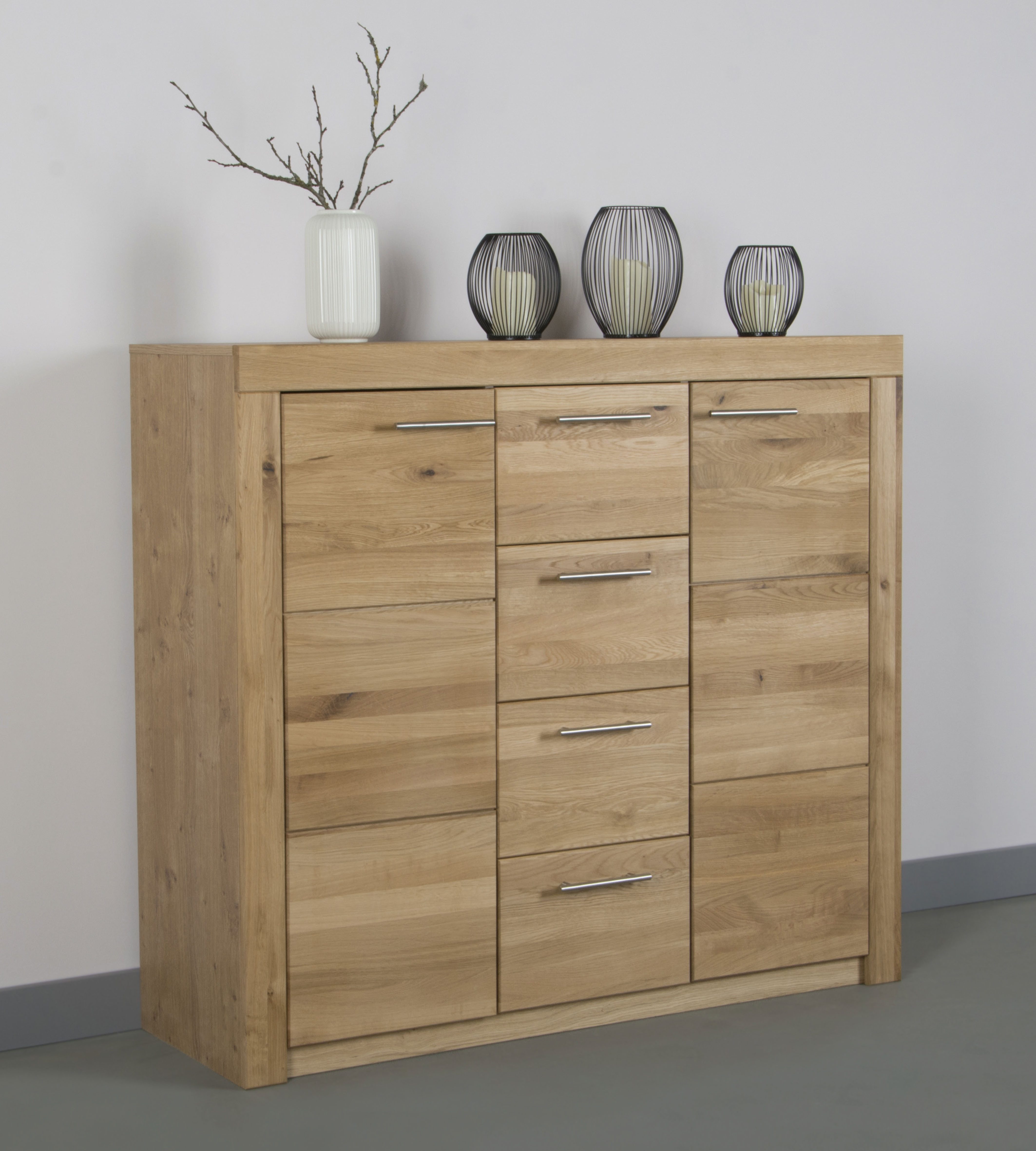 VOGL Möbelfabrik Schoenenkast Toronto in 2 breedtes, gedeeltelijk massief, hoogte 115 cm, made in germany