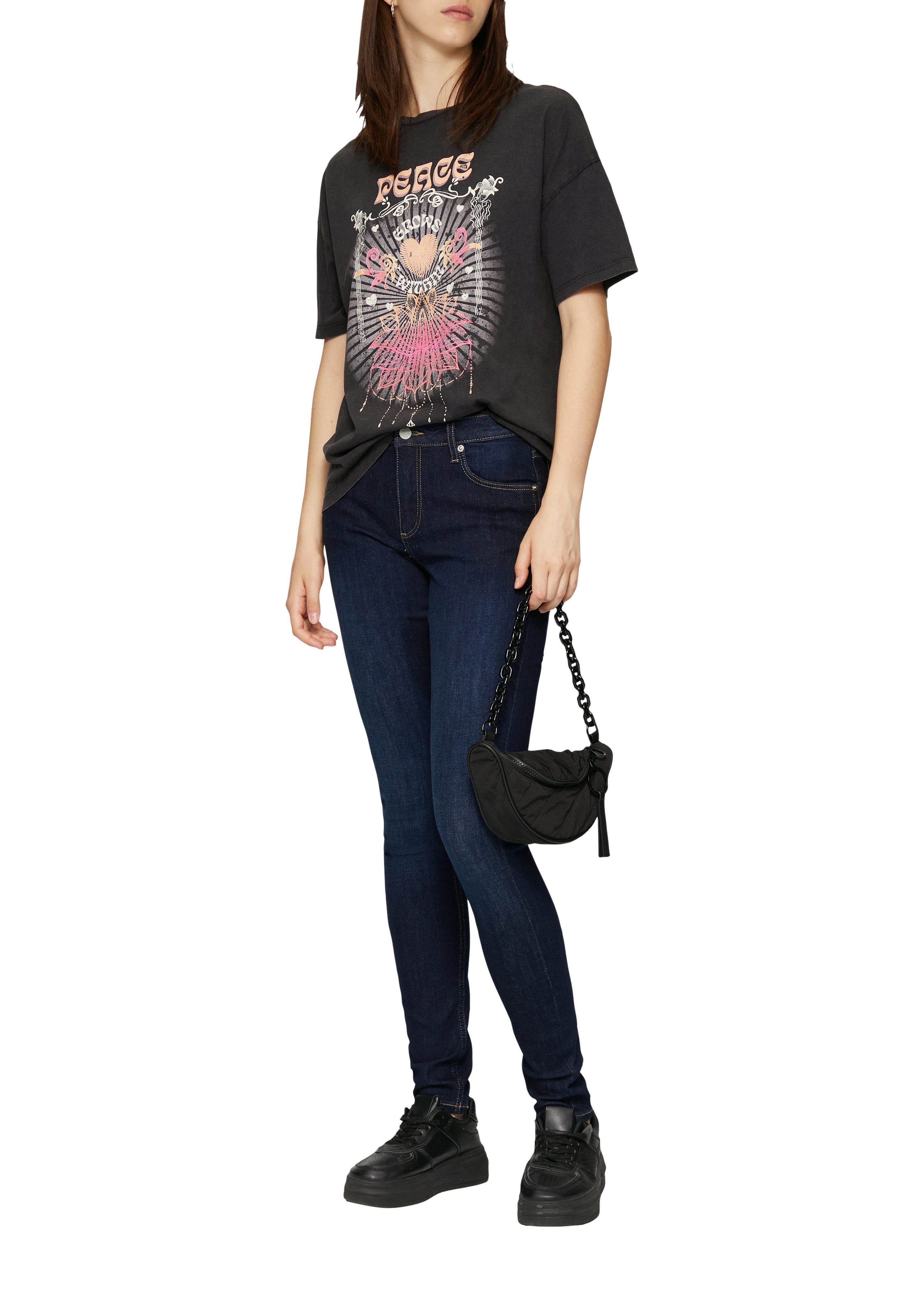 Q S designed by Skinny fit jeans Sadie met zakken