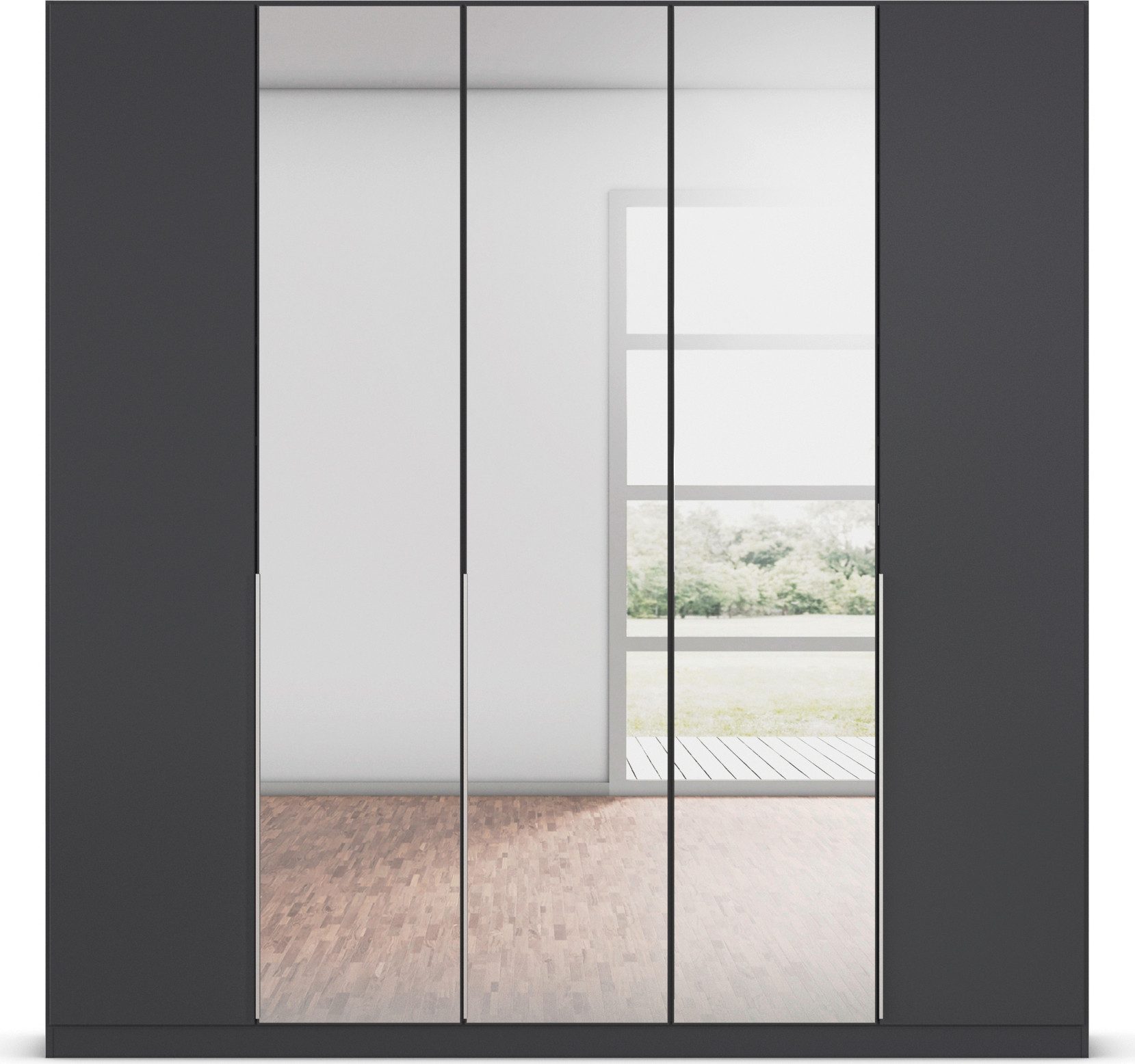 rauch Draaideurkast Kledingkast kast garderobe AGORDO met decor- of hoogglansfront doordachte binnenuitrusting, in 6 breedtes en 2 hoogtes made in germany