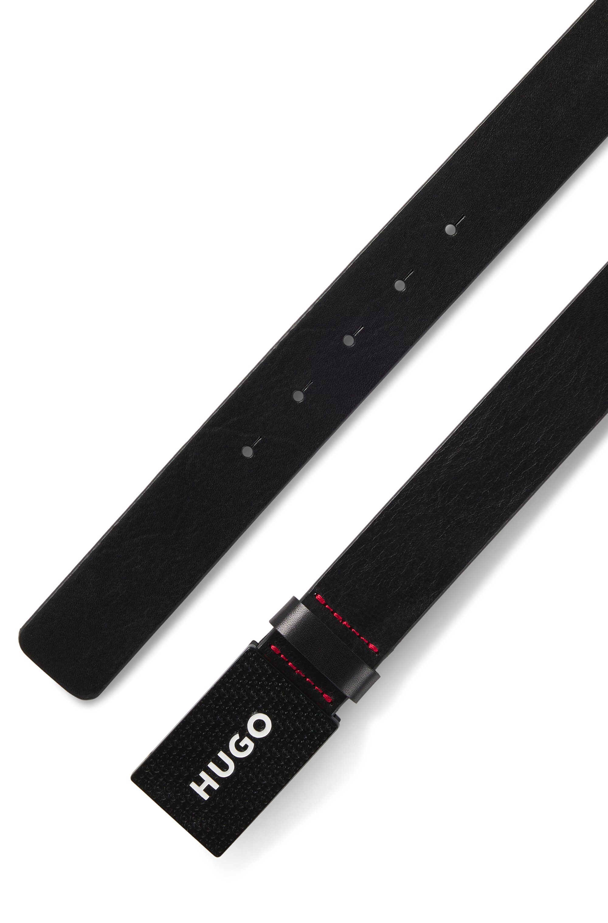 HUGO Leren riem Gilao-Z_Sz35 met boss-opdruk