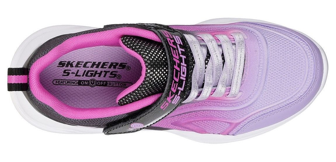 Skechers Sneakers SKECHERS SOLA GLOW Vrijetijdsschoen met klittenbandsluiting, maat sjabloon te downloaden
