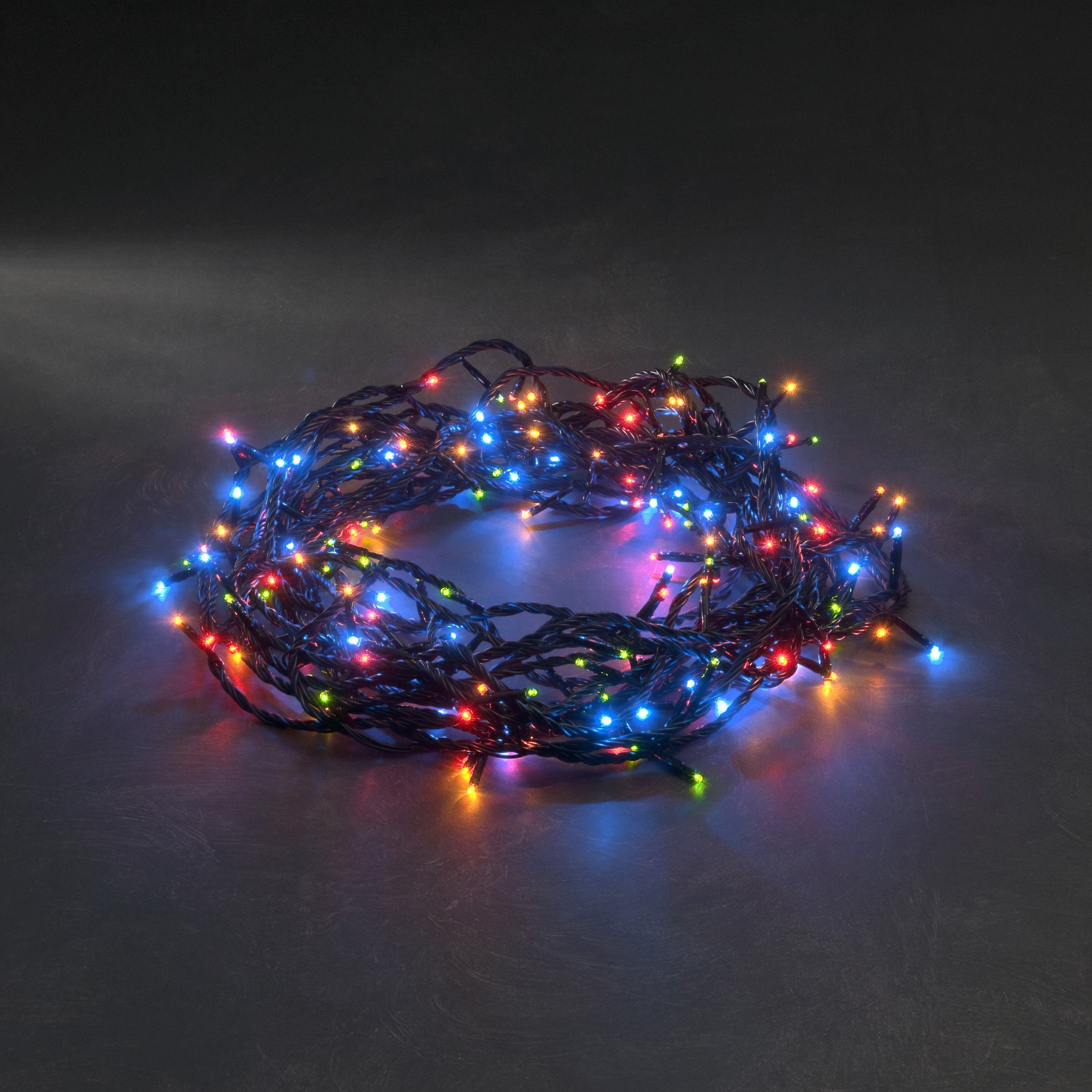 KONSTSMIDE Led-lichtsnoer Kerstversiering buiten Micro ledlichtsnoer, met 8 functies, 80 gekleurde dioden (1 stuk)