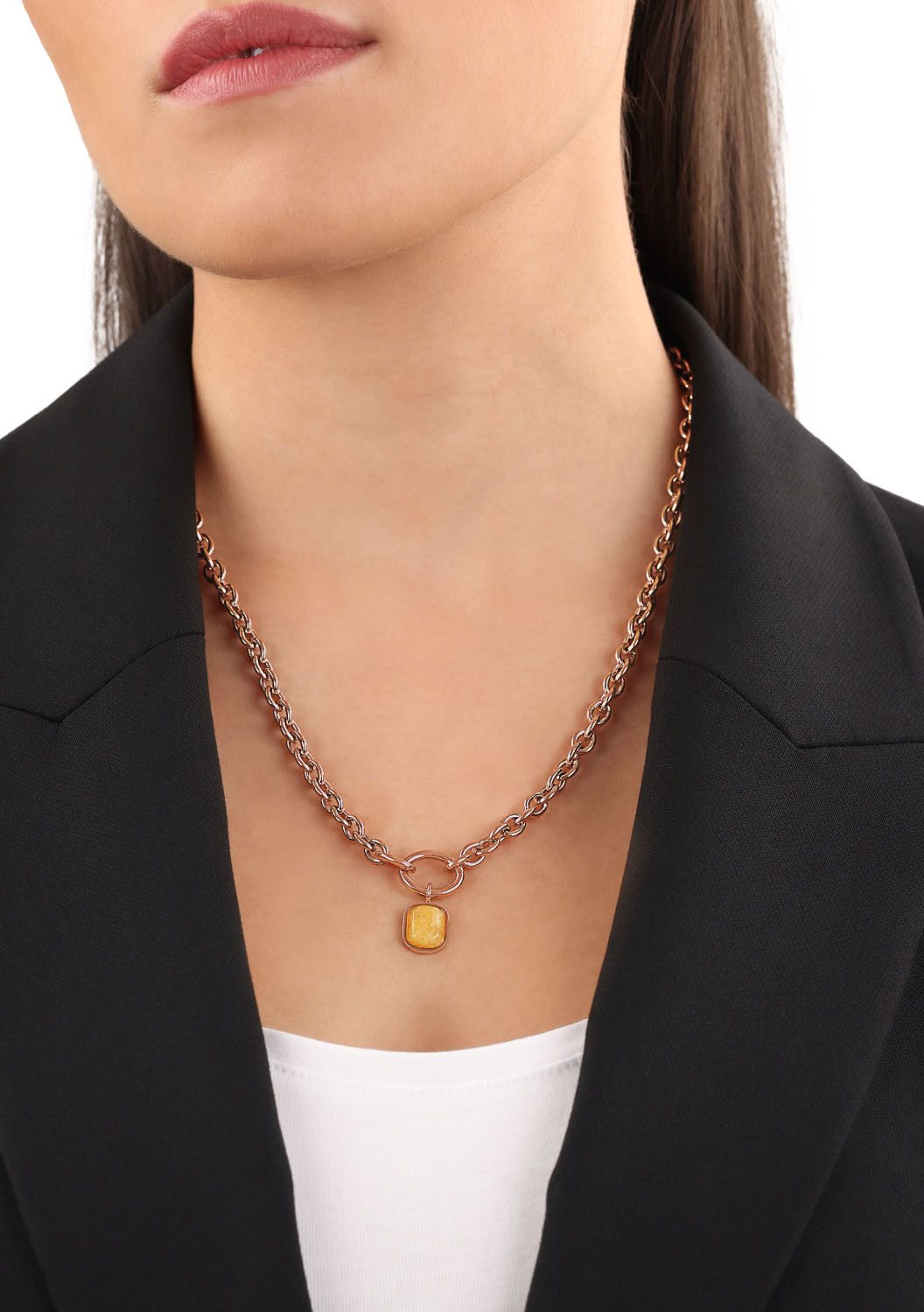 s.Oliver Ketting met hanger 2037969 met aventurijn